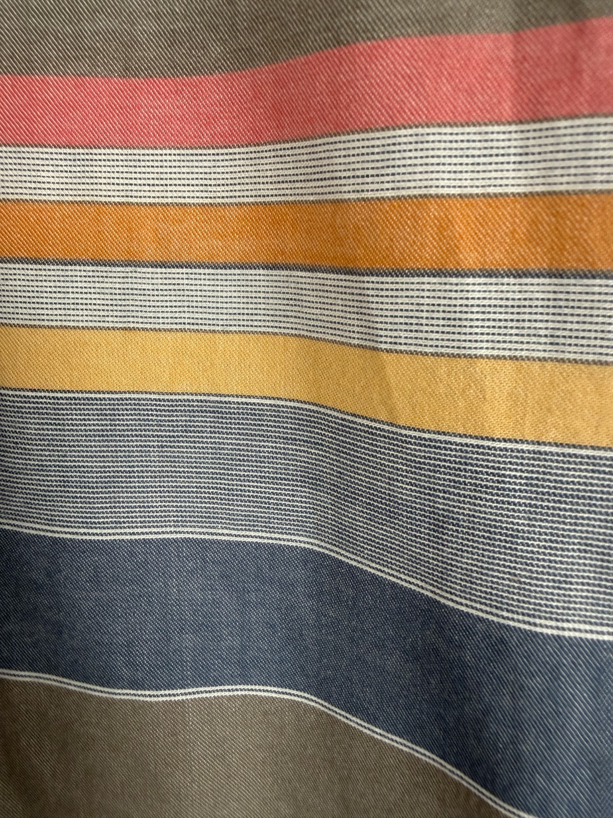Original Penguin Men’s Gray Engineered Stripe Short Sleeve Button Down Shirt XXL