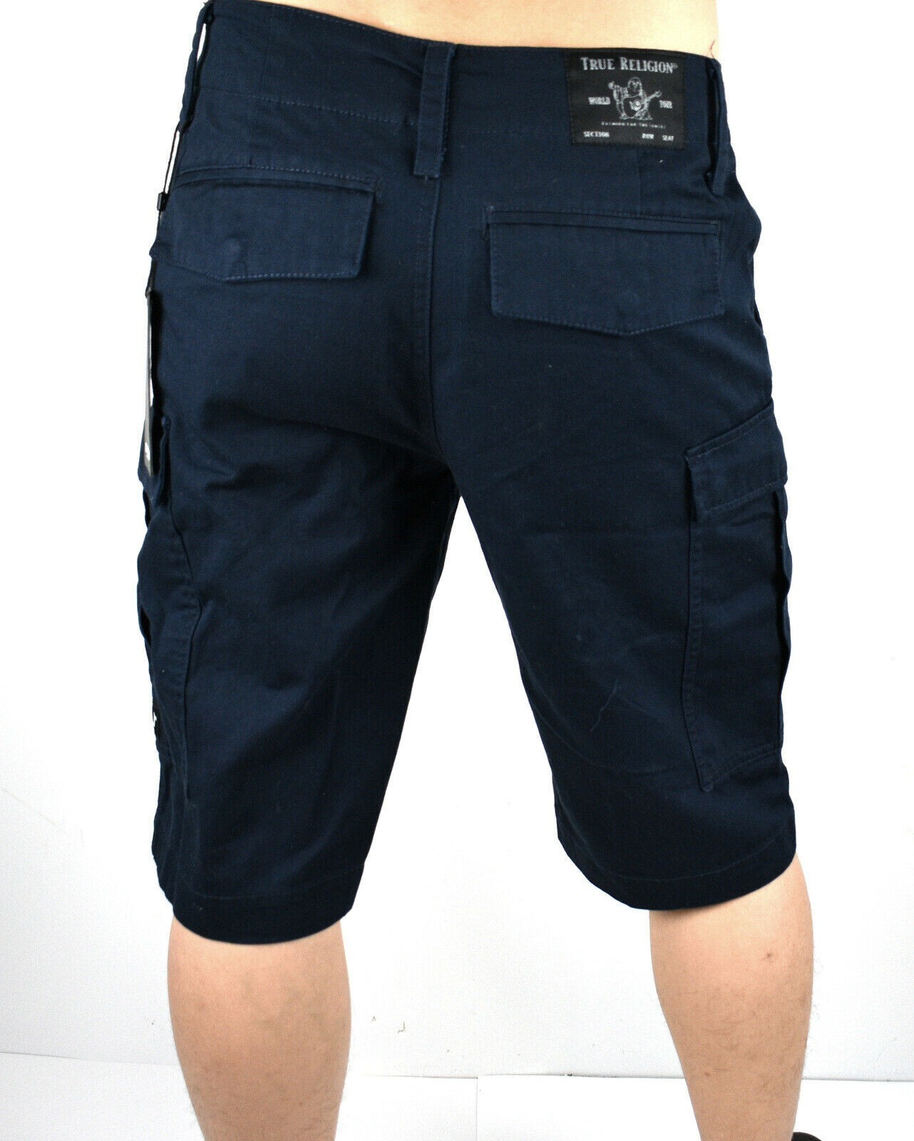 True Religion Men’s Navy Blue Cargo Shorts – 105030 Size 38, 44