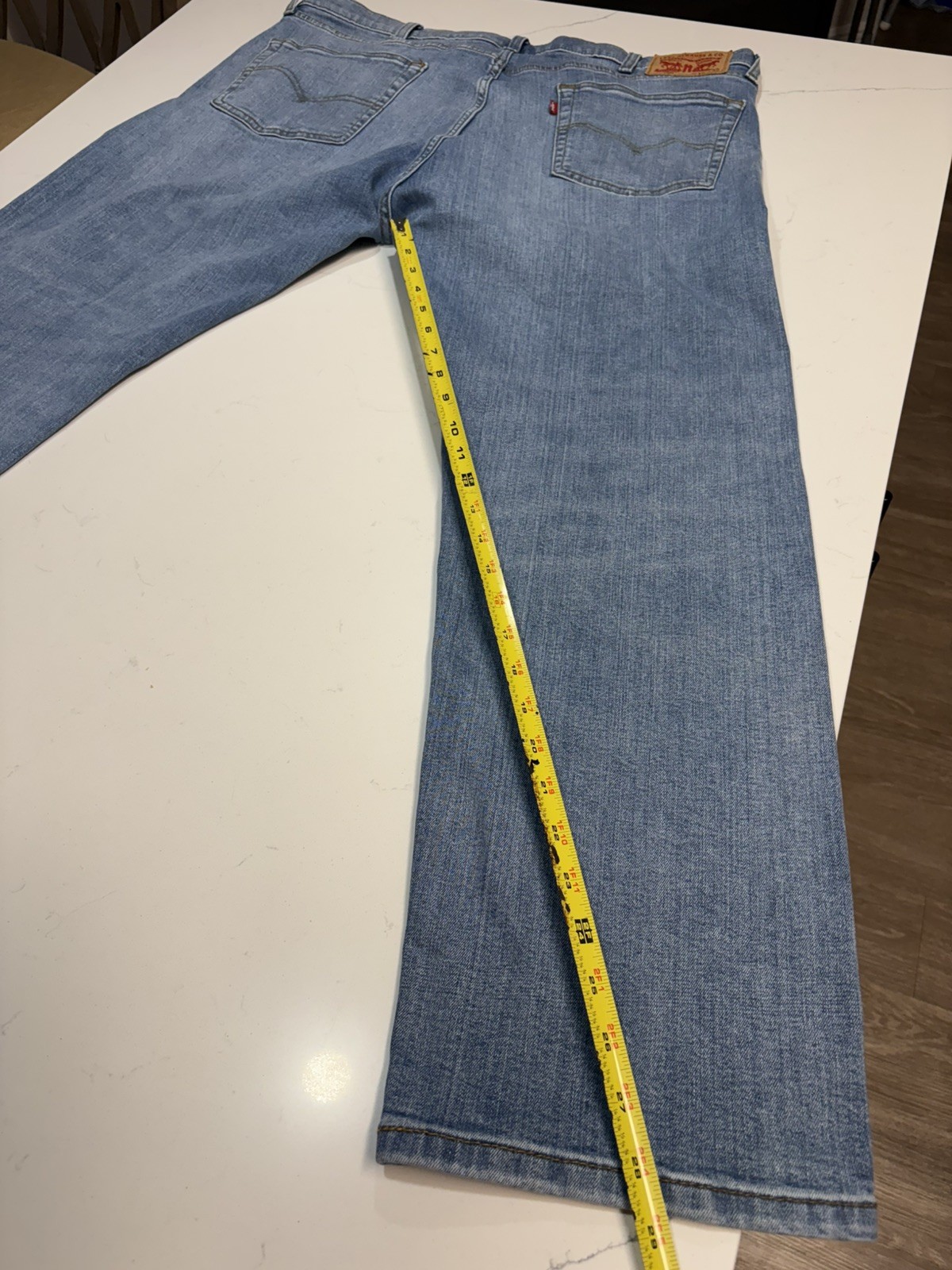 Levi’s Mens Jeans 506 Straight Leg Blue Denim Comfort Stretch Medium Wash 40×30