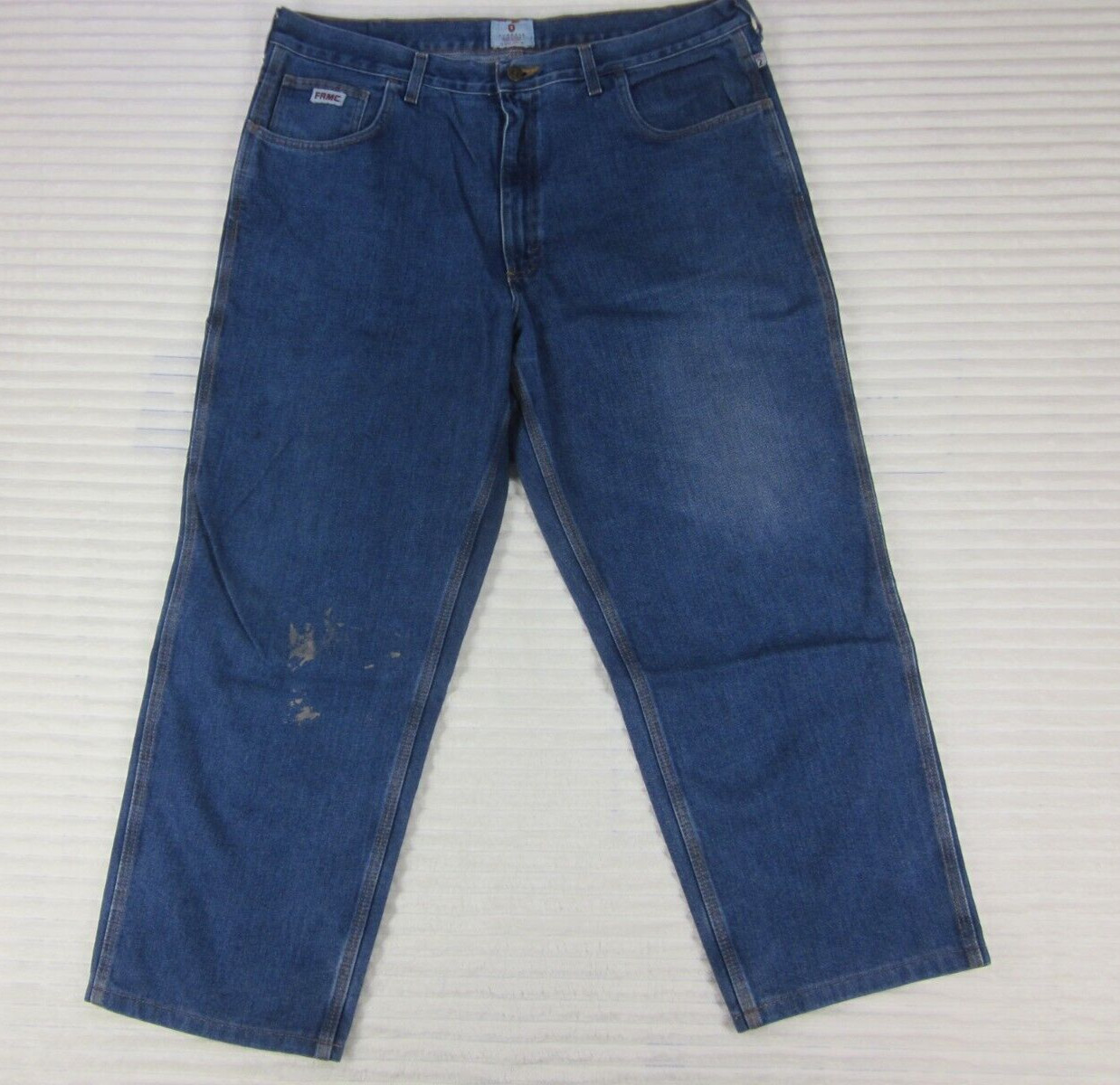 Tyndale FR Carpenter Cargo Blue Jeans W40 L27 Fire Resistant ATPV:15.1 USA F290T