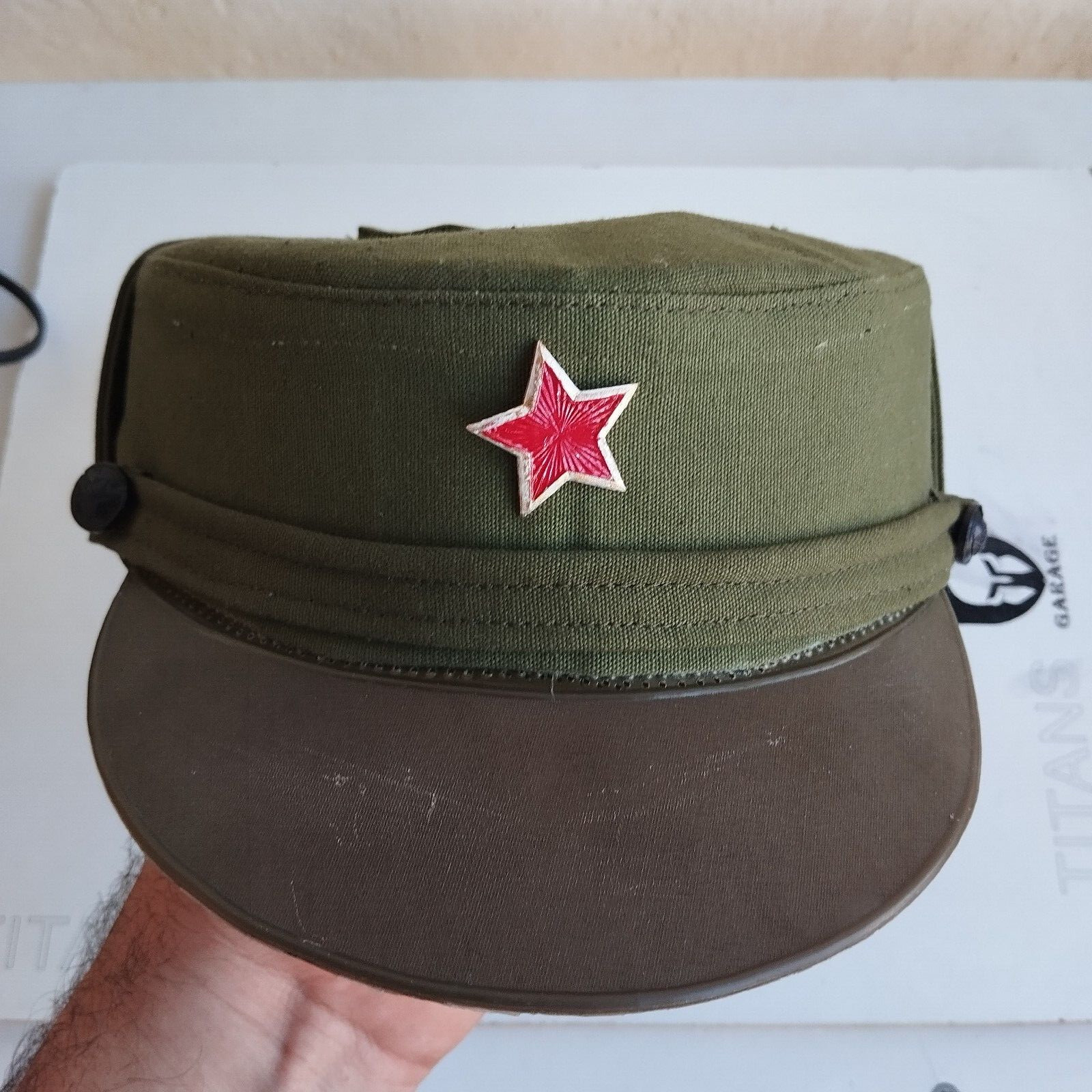 Albanian 100% AUTHENTIC HAT ARMY Soldier With STAR BADGE SIZE 57