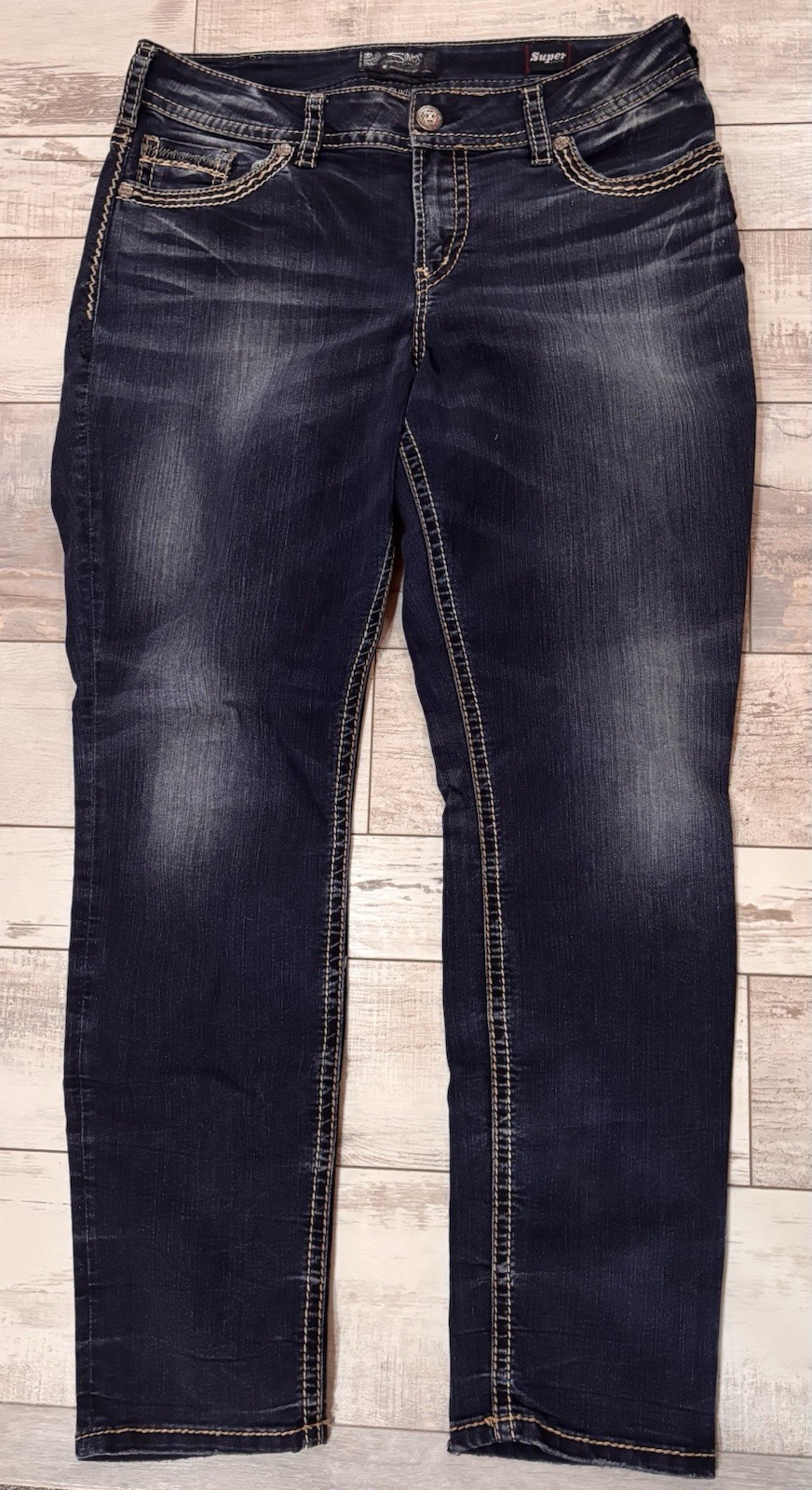 Silver Suki Mid-Rise Skinny Cropped Jeans size 16 – L31