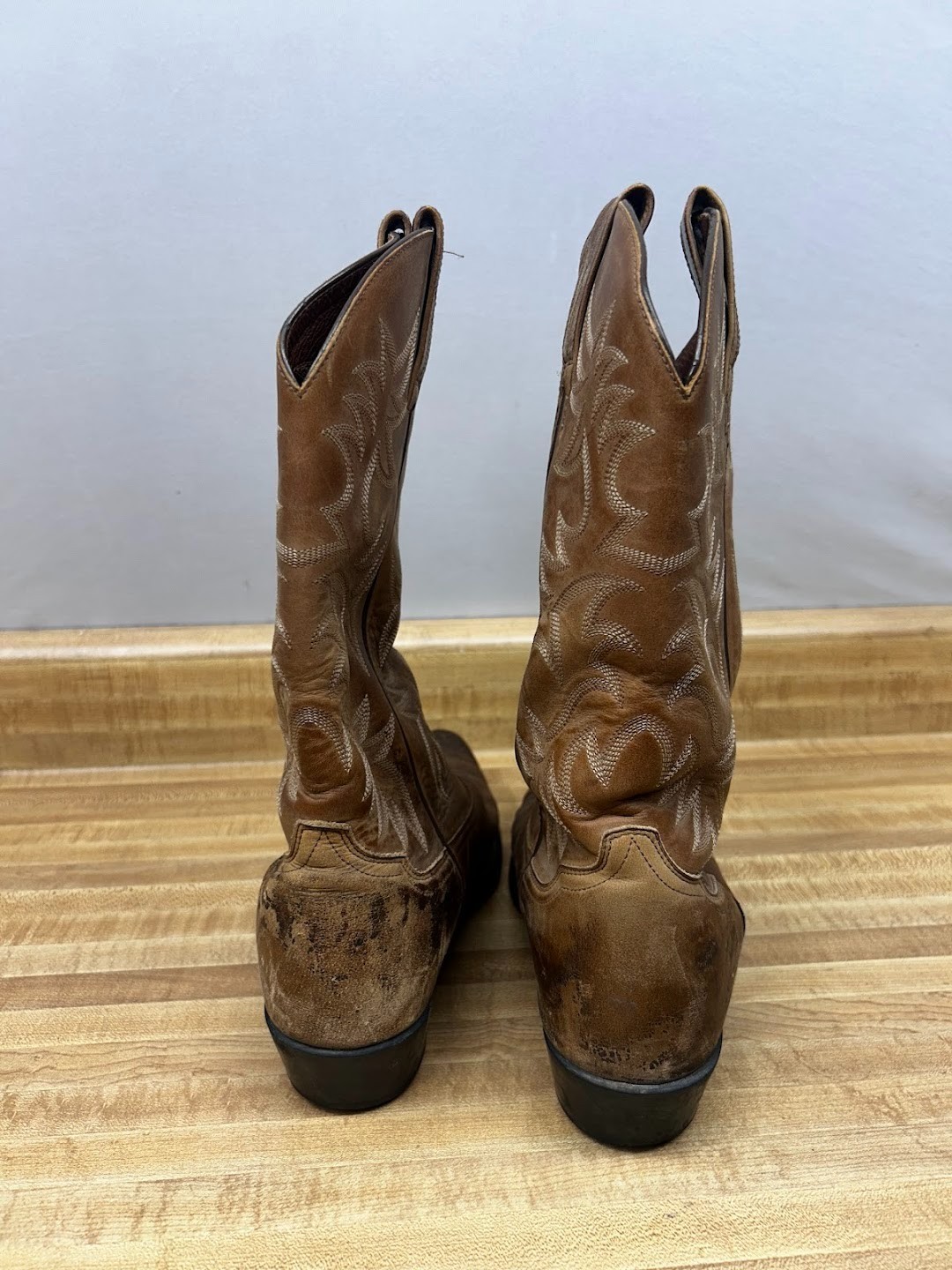 Ariat Heritage Style #34725 Brown Leather Western Cowboy Boots Mens Size 10D