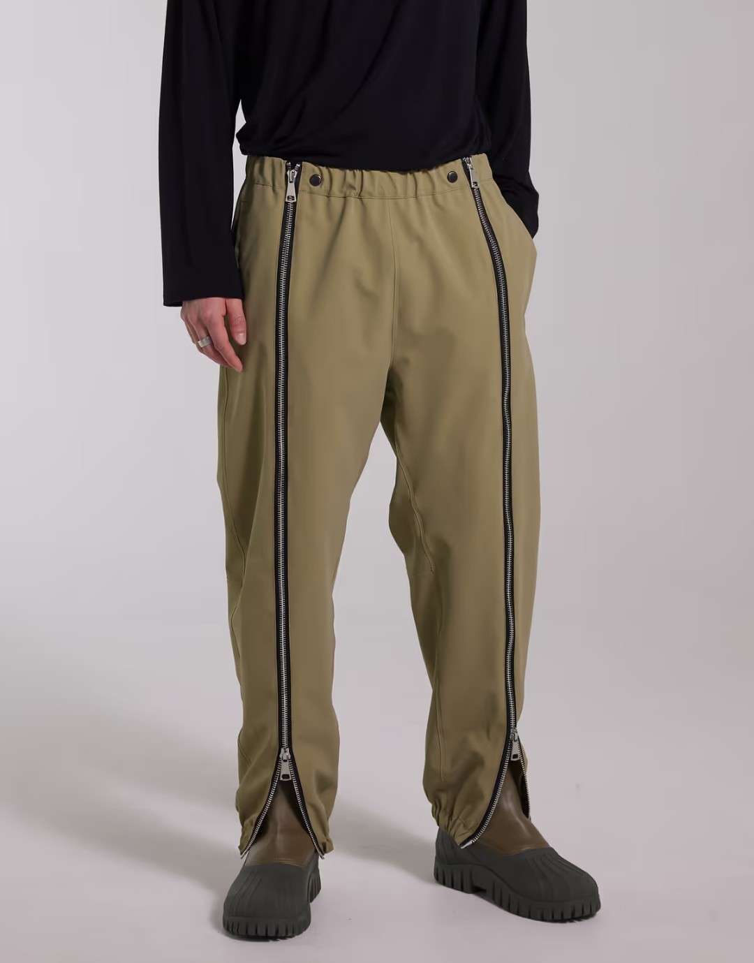 Stutterheim Stockholm Bromma Rain Trousers Pants Men’s M Matte Aloe Green NWT