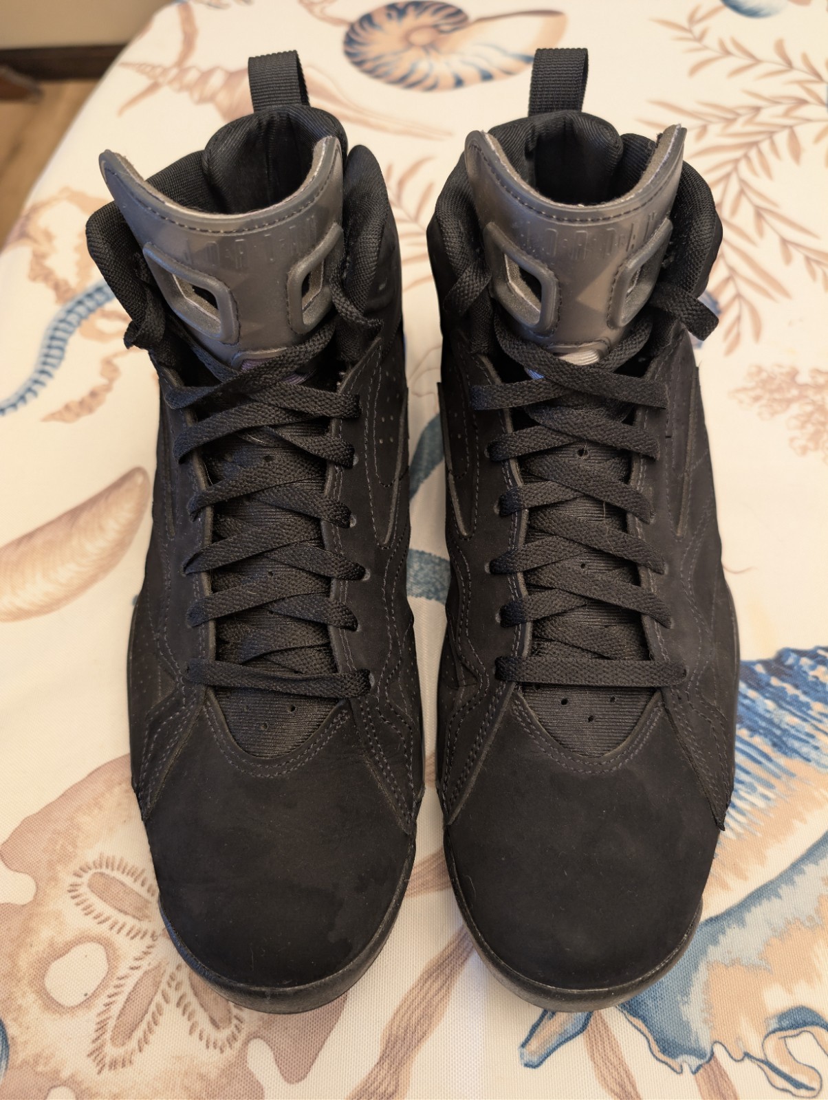 Jordan Jumpman MVP Mid Top Cushioned Basketball Sneakers Black Blue Gray