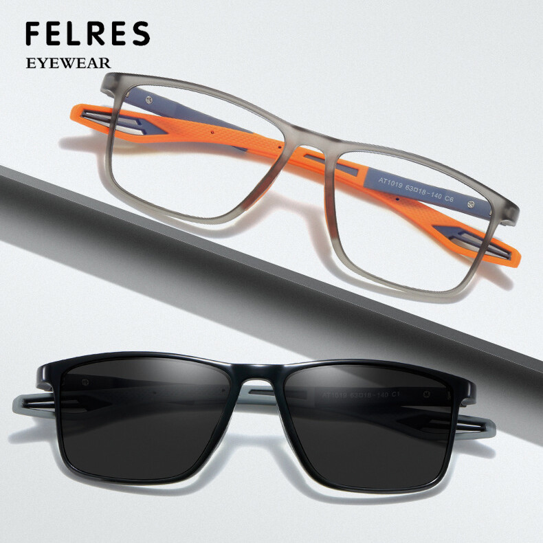 Blue Light Blocking Photochromic Reading Glasses Men Square Outdoor Sunglasses
