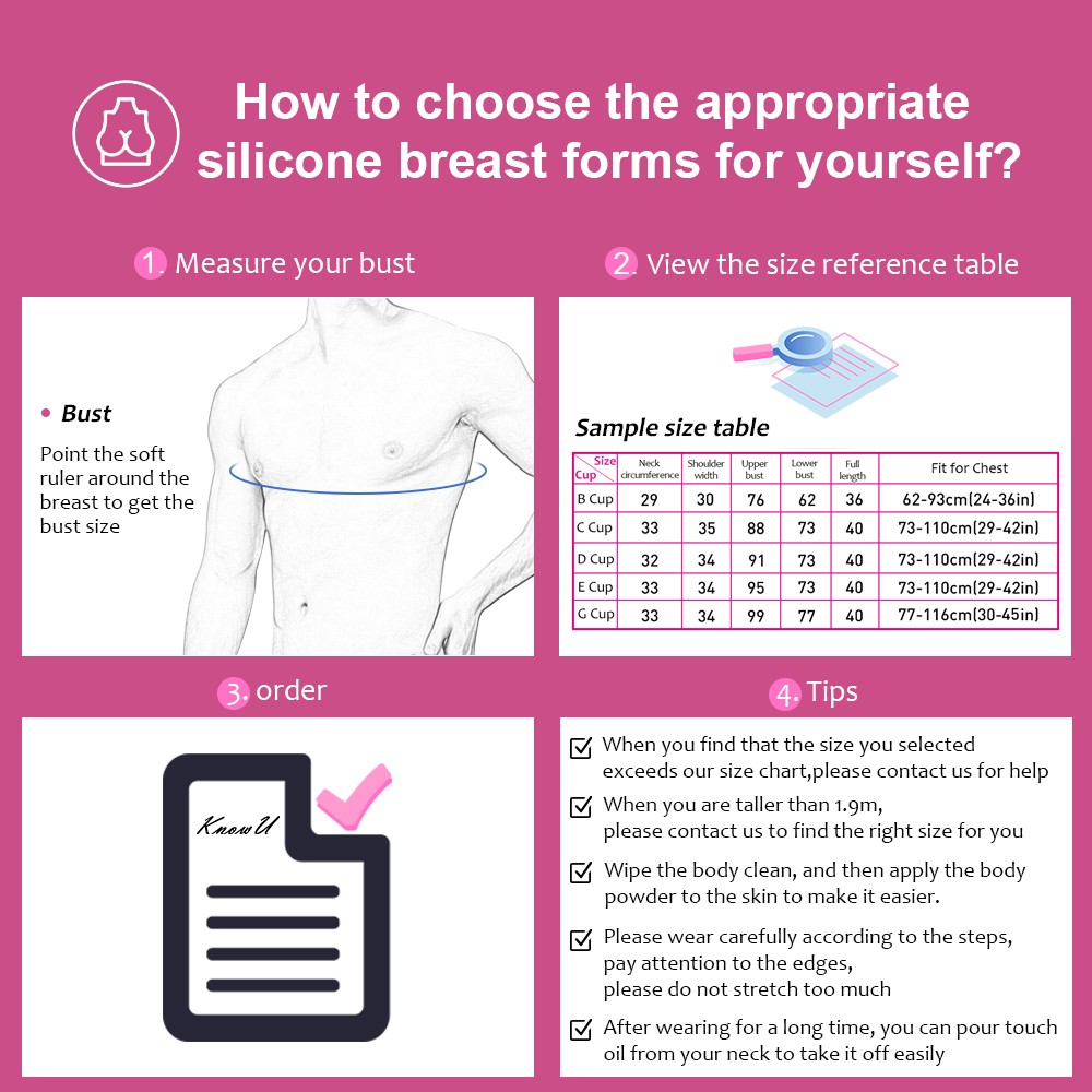 D-Cup Silicone Breast Forms – Full Body Suit for Crossdresser Transgender