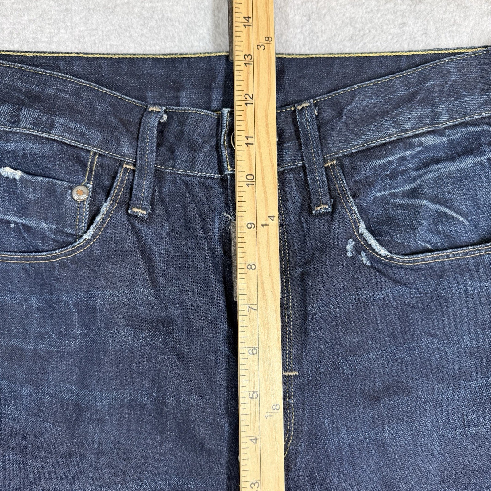 G-Star Raw Type C 3D Loose Tapered Jeans Mens 32×29 Distressed Faded Dark Wash