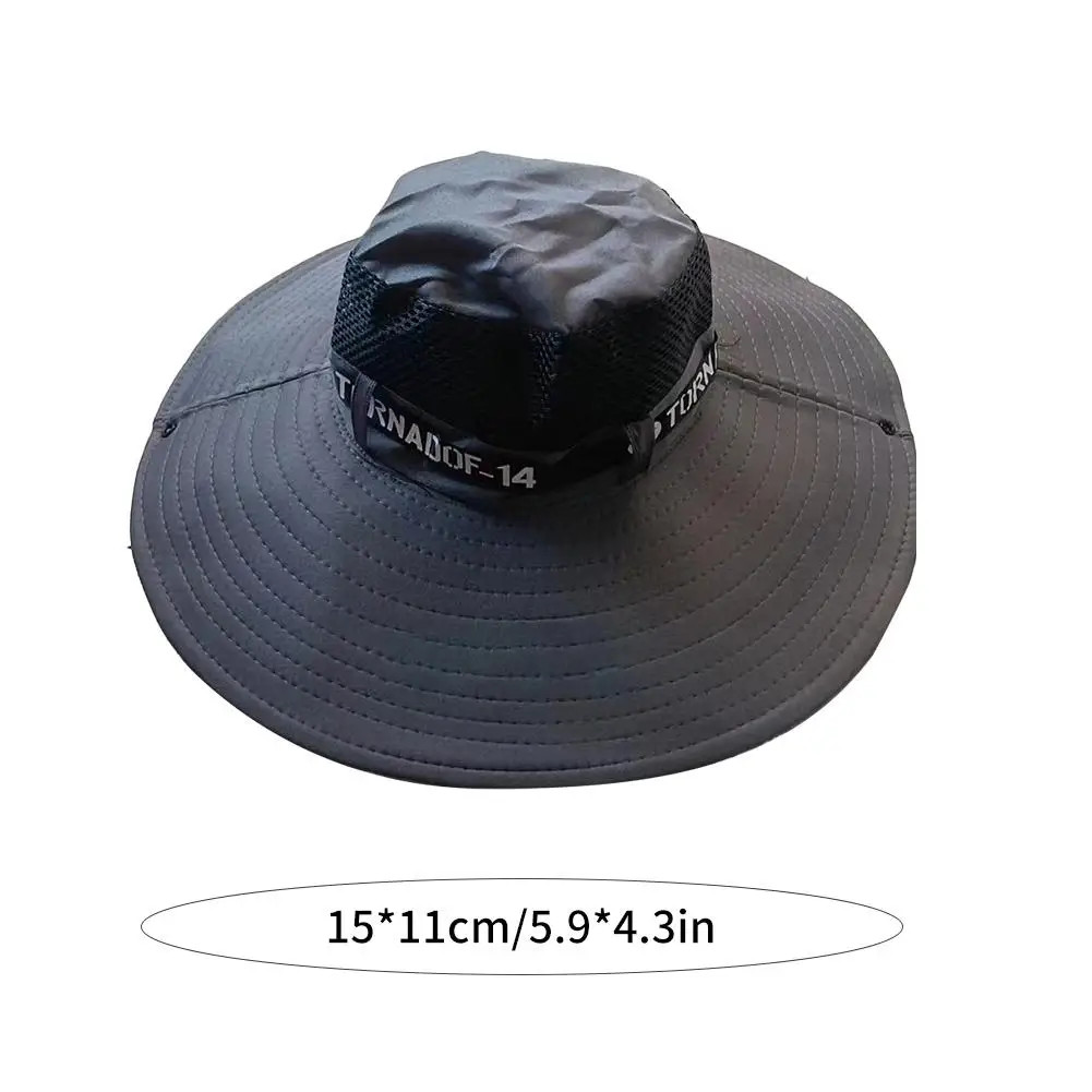 Summer 15CM Large Brim Sun Hat Men Women Breathable Fishing Caps Sun UV