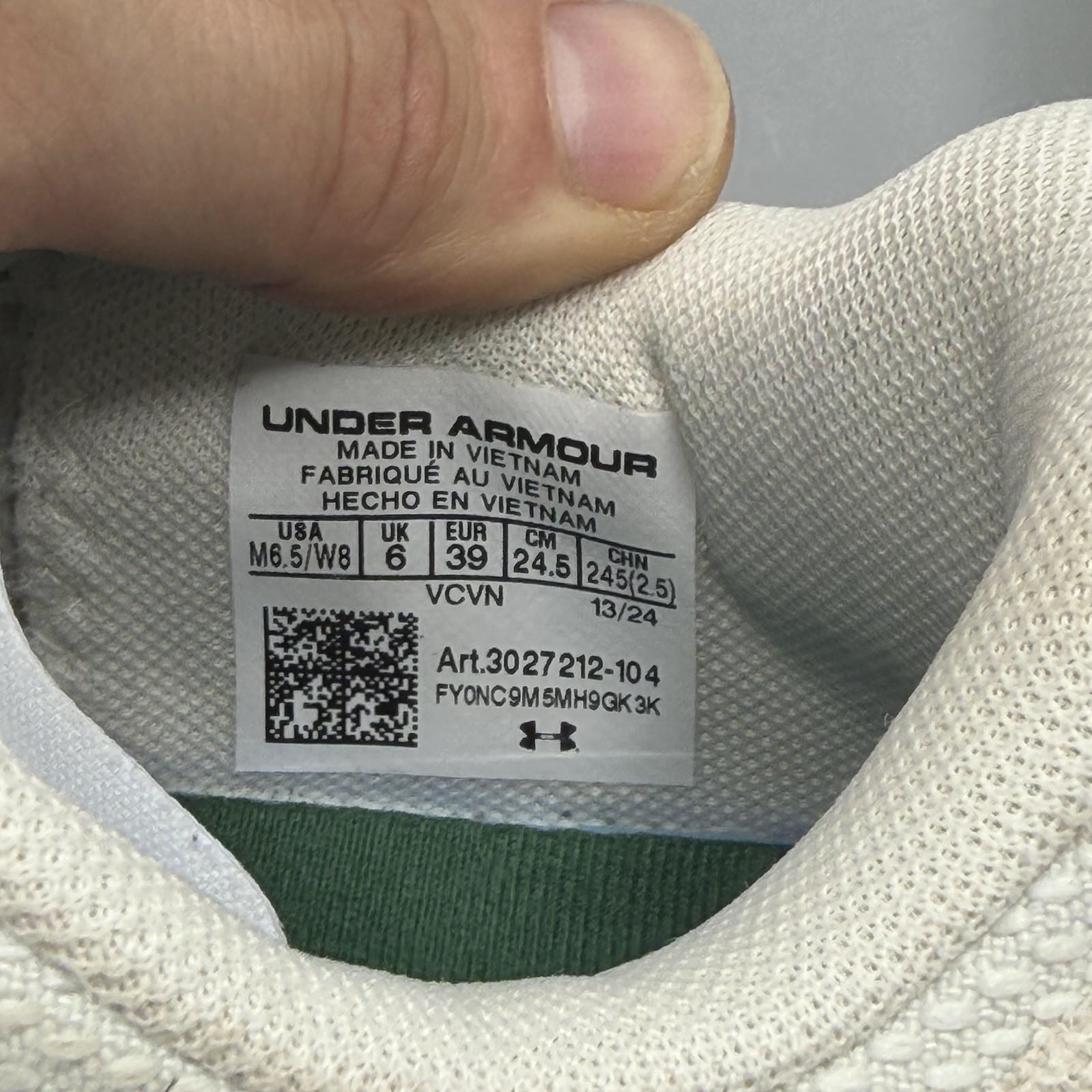 Under Armour Fat Tire Venture Pro HOVR Khaki Green Men 6.5 Women 8 3027212-104