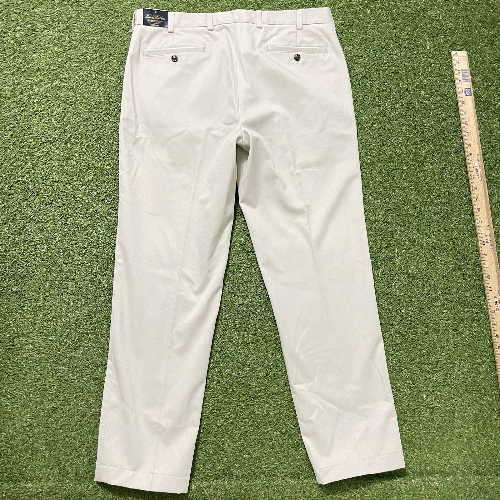 Brooks Brothers Pants Mens 35×34 (34×29) Beige Advantage Chino Milano Cotton NWT