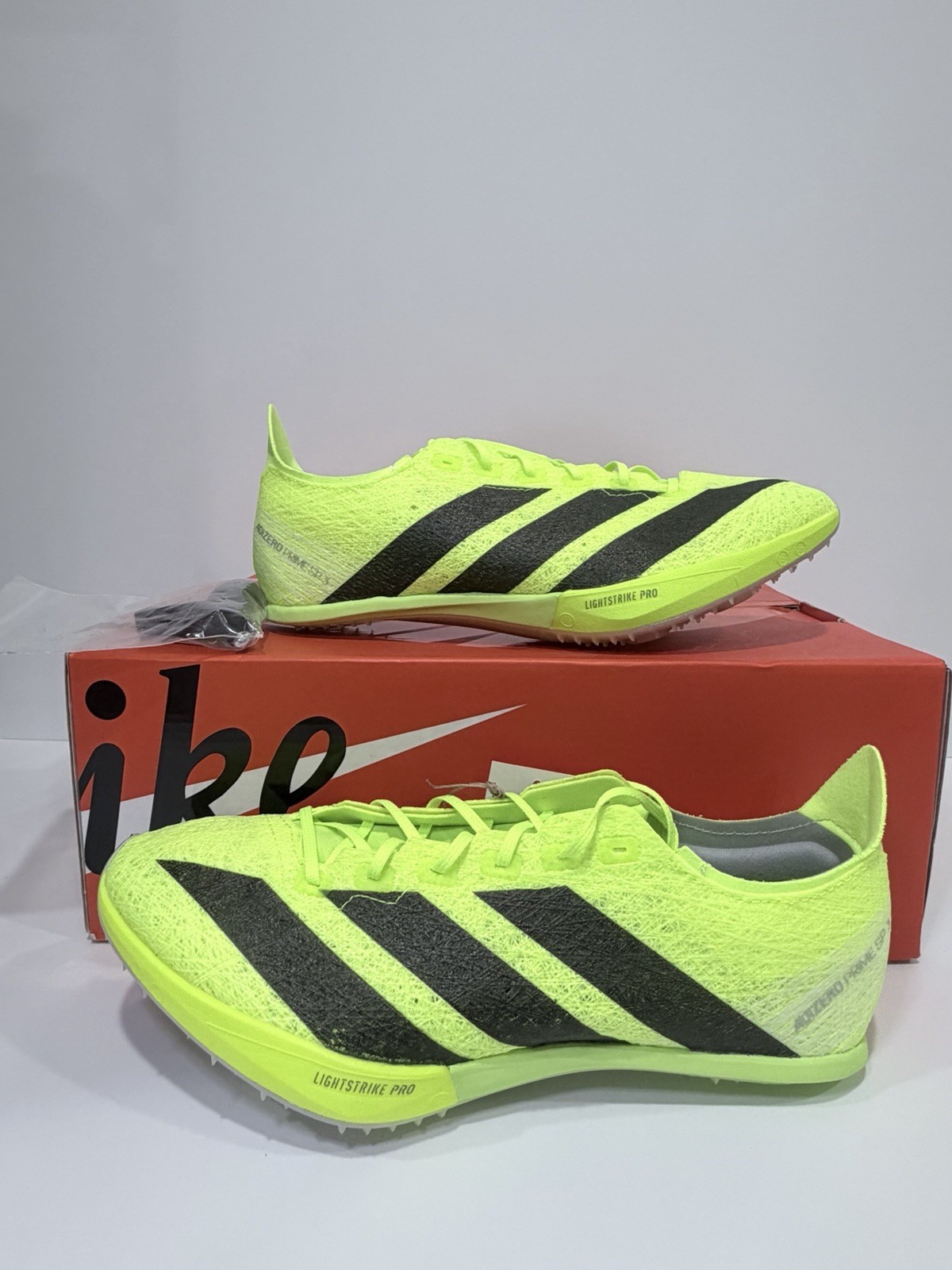 Sz 7 – Men’s Adidas Adizero Prime SP 3 Strung Lucid Lemon Track Spikes IH5800 $