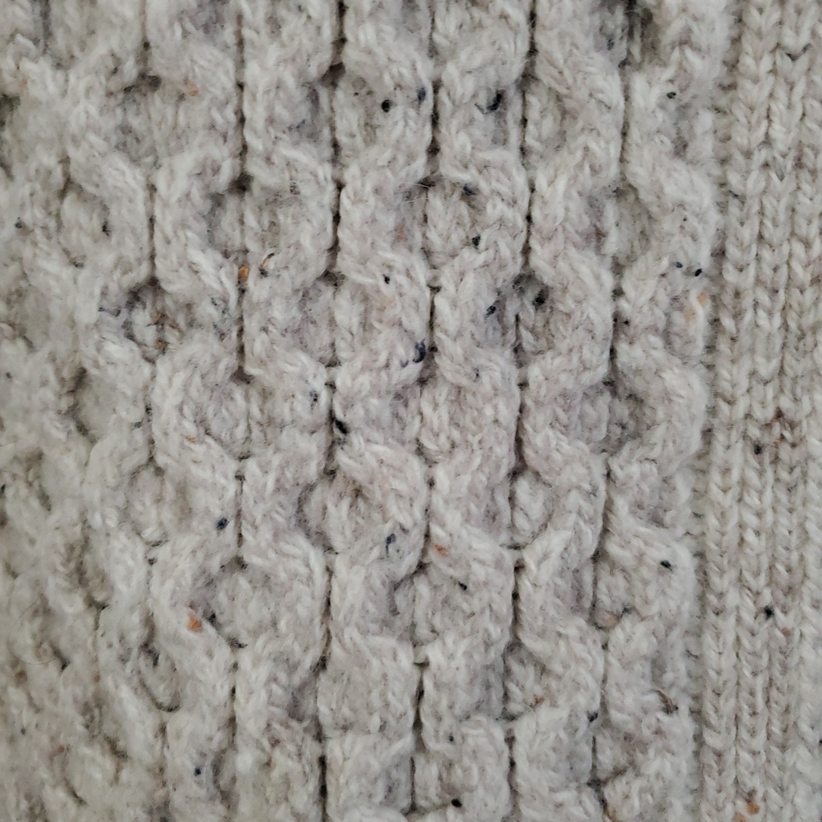 Aran Crafts Ireland Merino Wool Cable Knit Sweater Coat Single Button Womens S