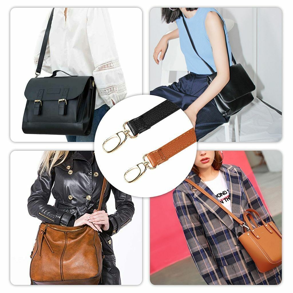 Leather Purse Straps Replacement Adjustable Crossbody Shoulder Handbags Strap US