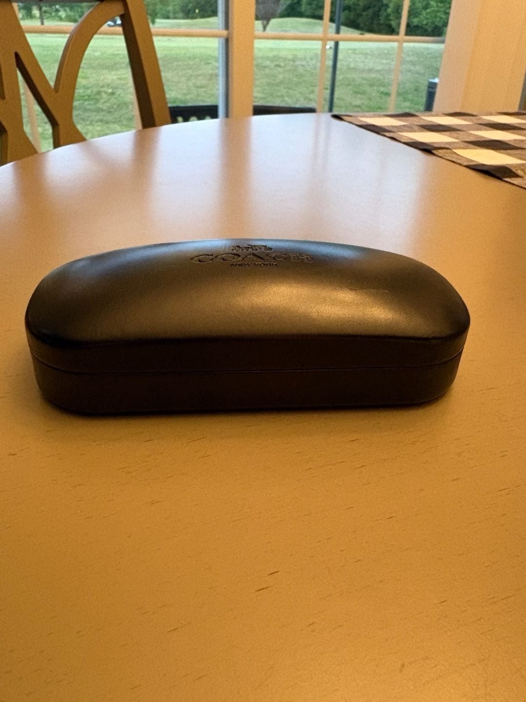 Coach New York Black Hard Shell Eyeglass Case