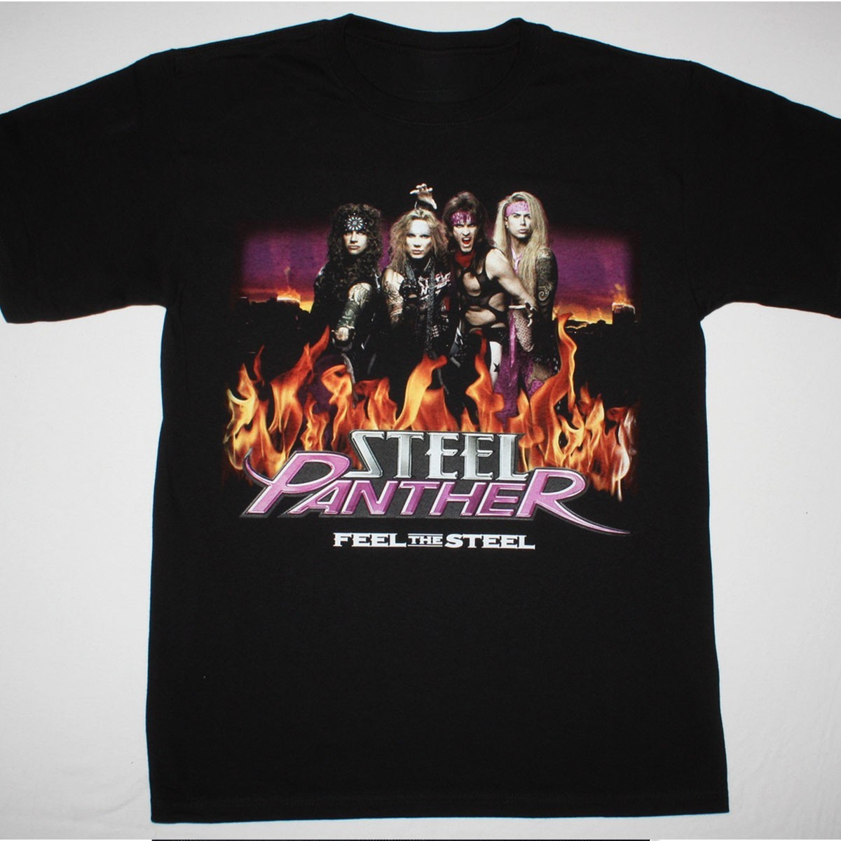 New Popular STEEL PANTHER FEEL THE STEEL TOUR Unisex S-5XL Shirt AE161