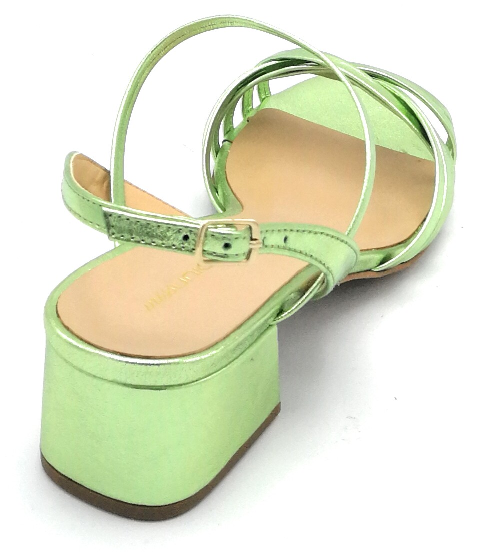 Miss Unique 37168 Cedar Laminated Sandal Strap Heel 4cm D