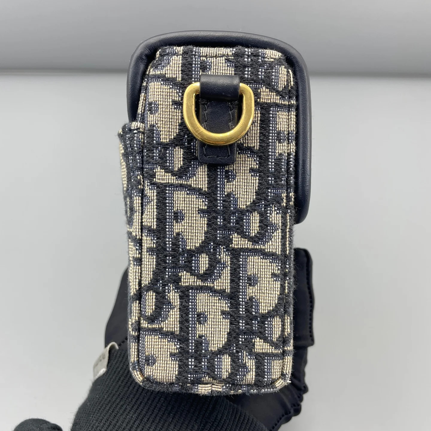 Dior 30 Montaigne Mini Box Bag Beige Navy Oblique (ym051726c3r)