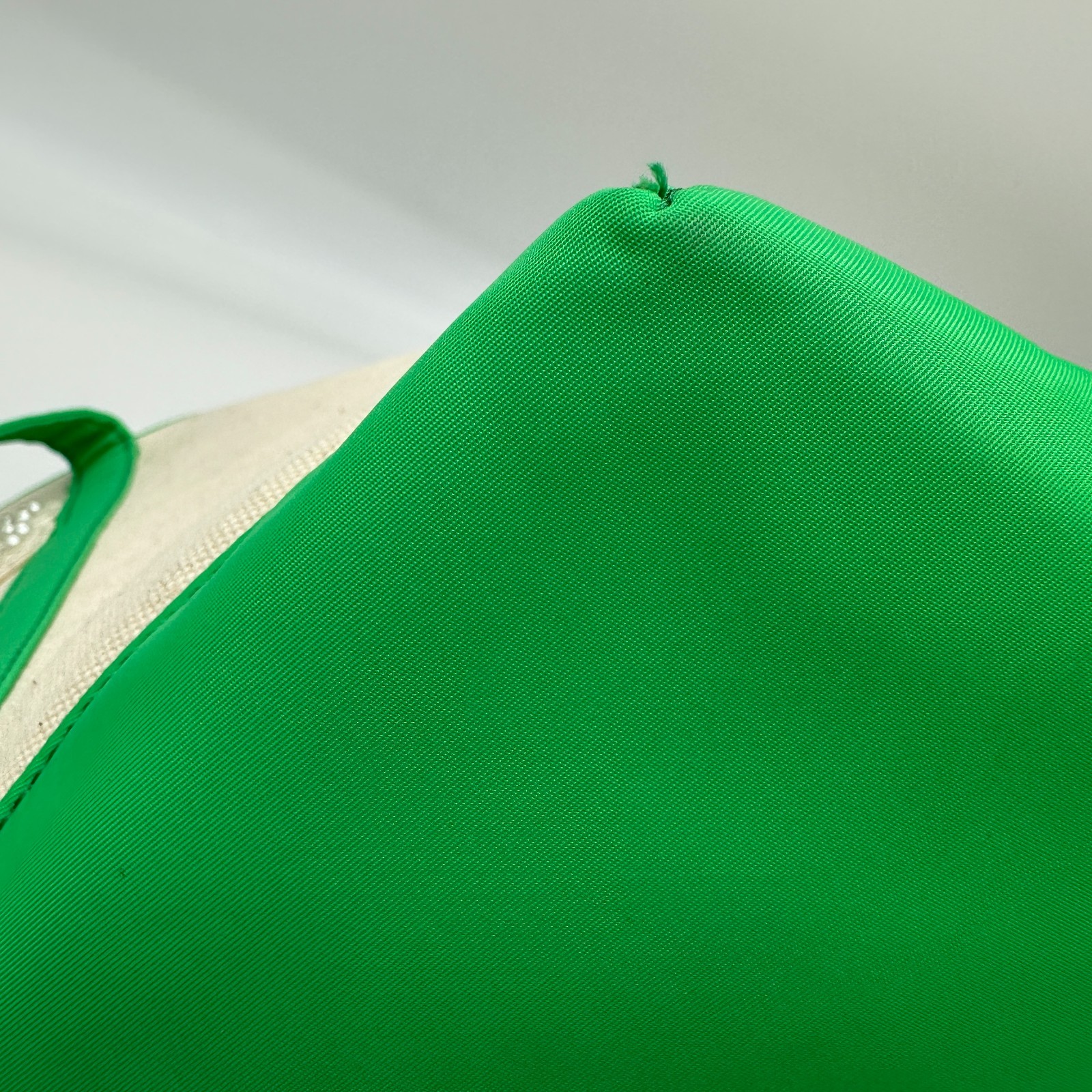 Stoney Clover Lane Canvas & Nylon Shopper Tote Natural Green