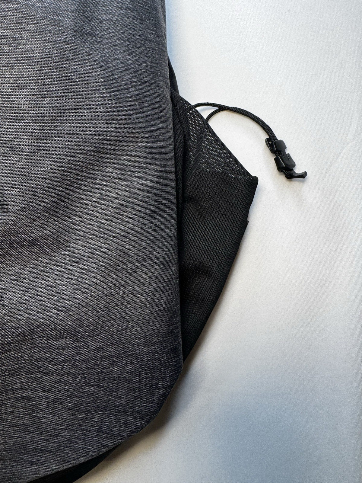 NIID Gray/Black Sling Bag, Zip Closure, Pockets, Adjustable Shoulder Strap, NEW