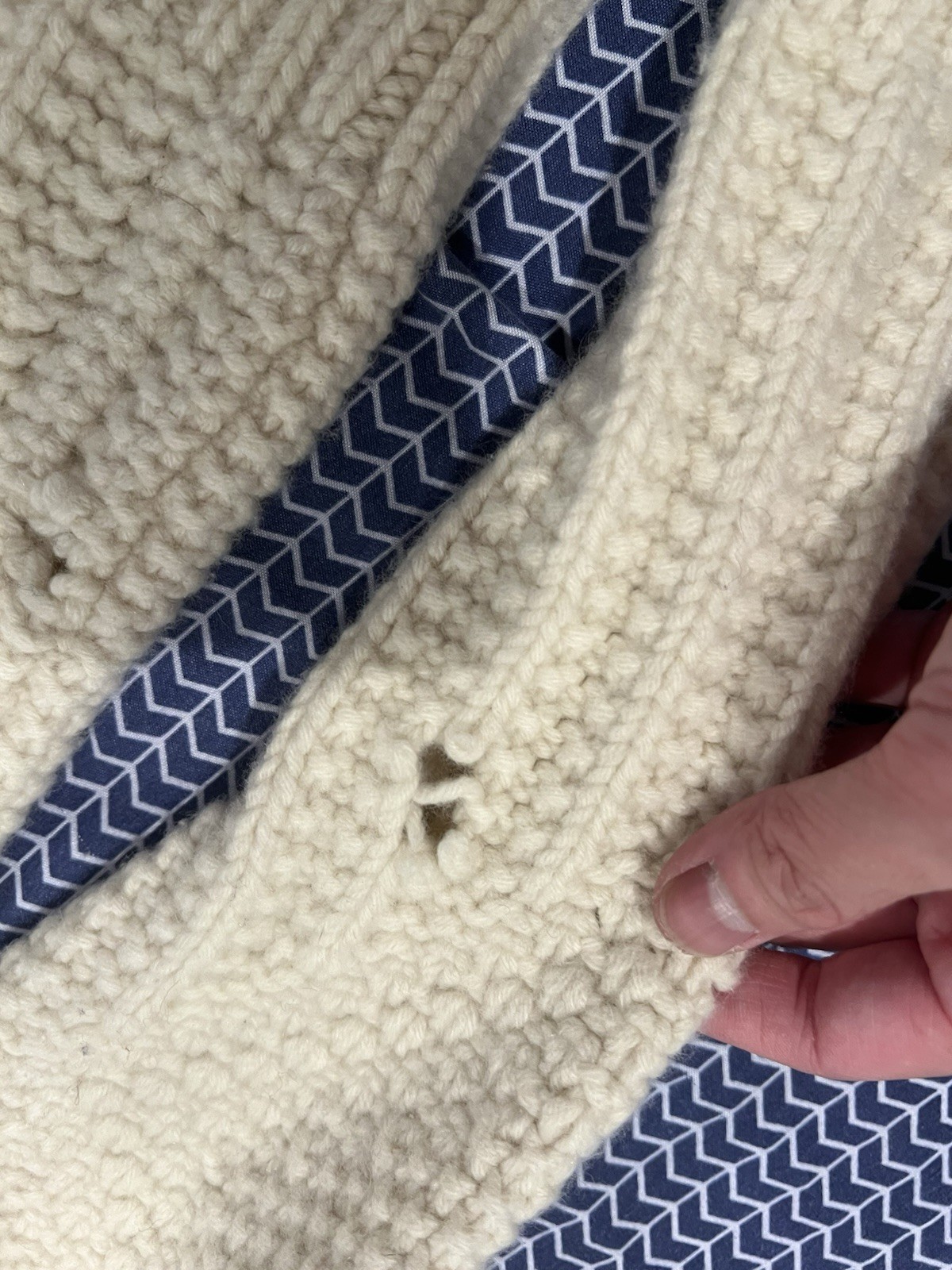 The Row Ivory Cable Knit Wool Sweater Women’s Size S READ