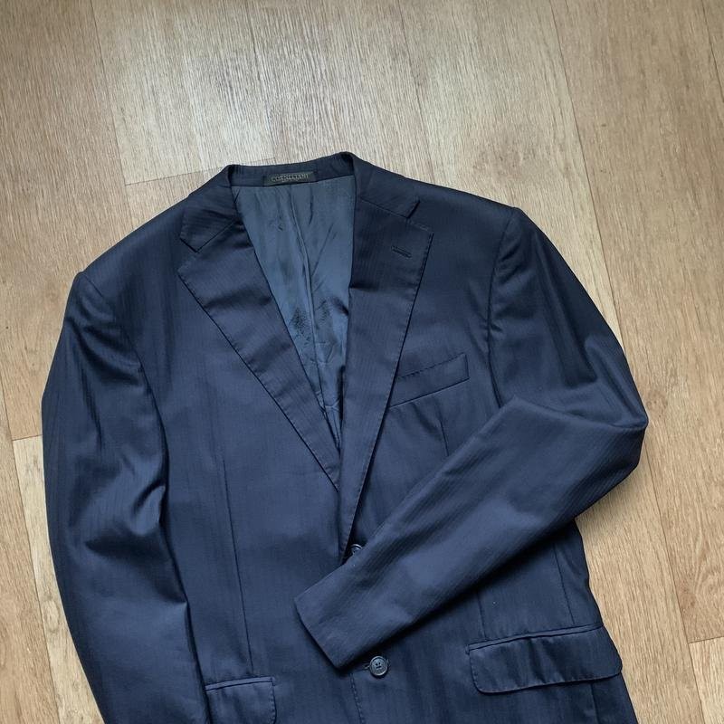 Men Corneliani Blazer Navy Wool 38 / M / 46 #1ZWJ