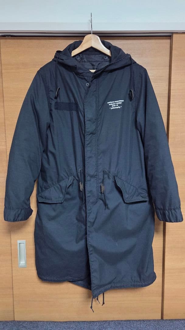 uniformexperiment×ALPHA M-51 Quilted Mod Coat Black Free Size