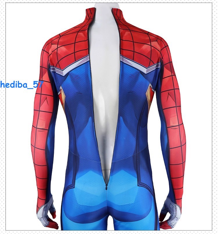 Marvel Rivals Spider-punk Costume Cosplay Jumpsuit Halloween Carnival Outfit New