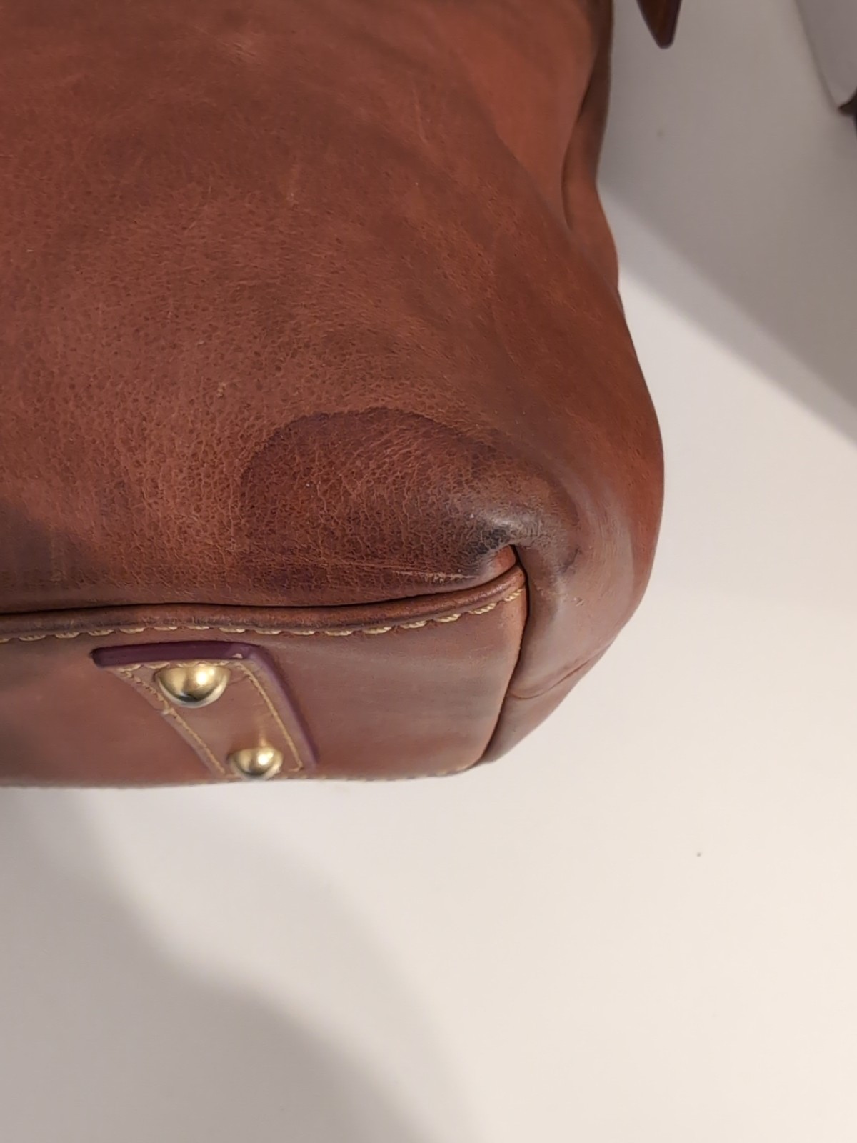 Dooney & Bourke Florentine Leather Dixon Hobo Crossbody Bag BROWN