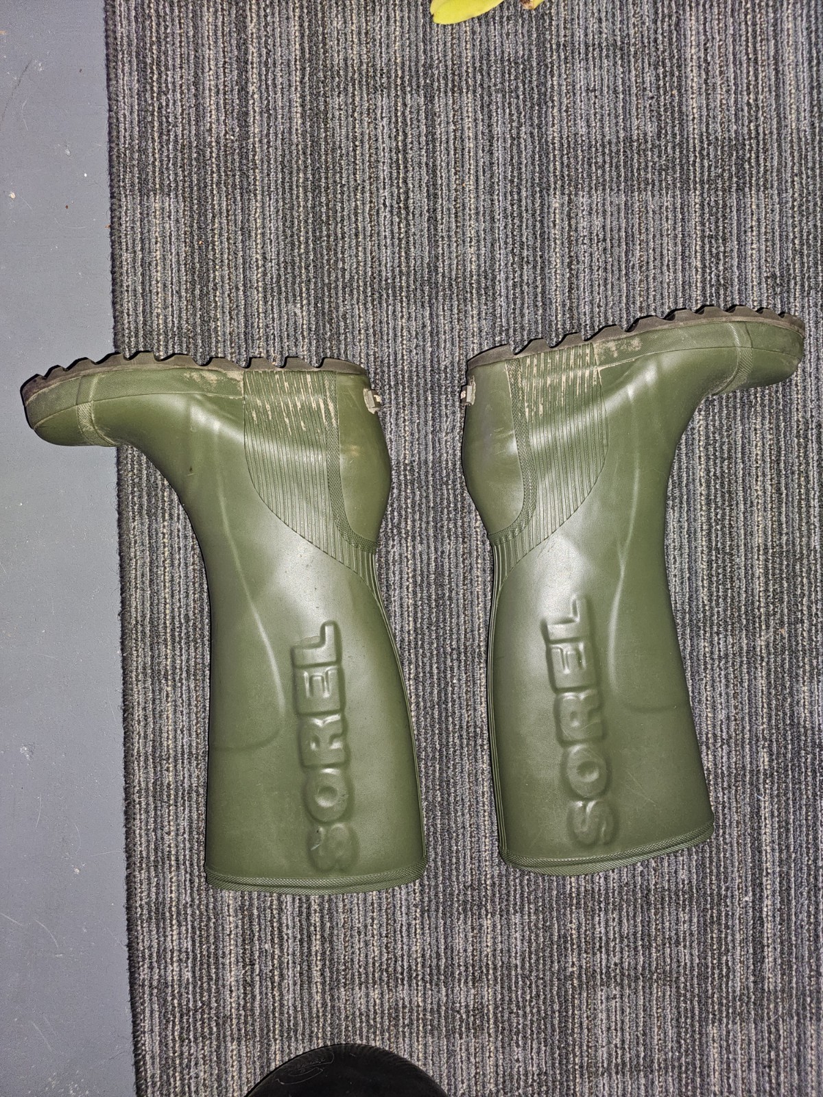Sorel Women’s Size 11 Knee High Pull-On Rubber Rain Boots Green/Black Logo