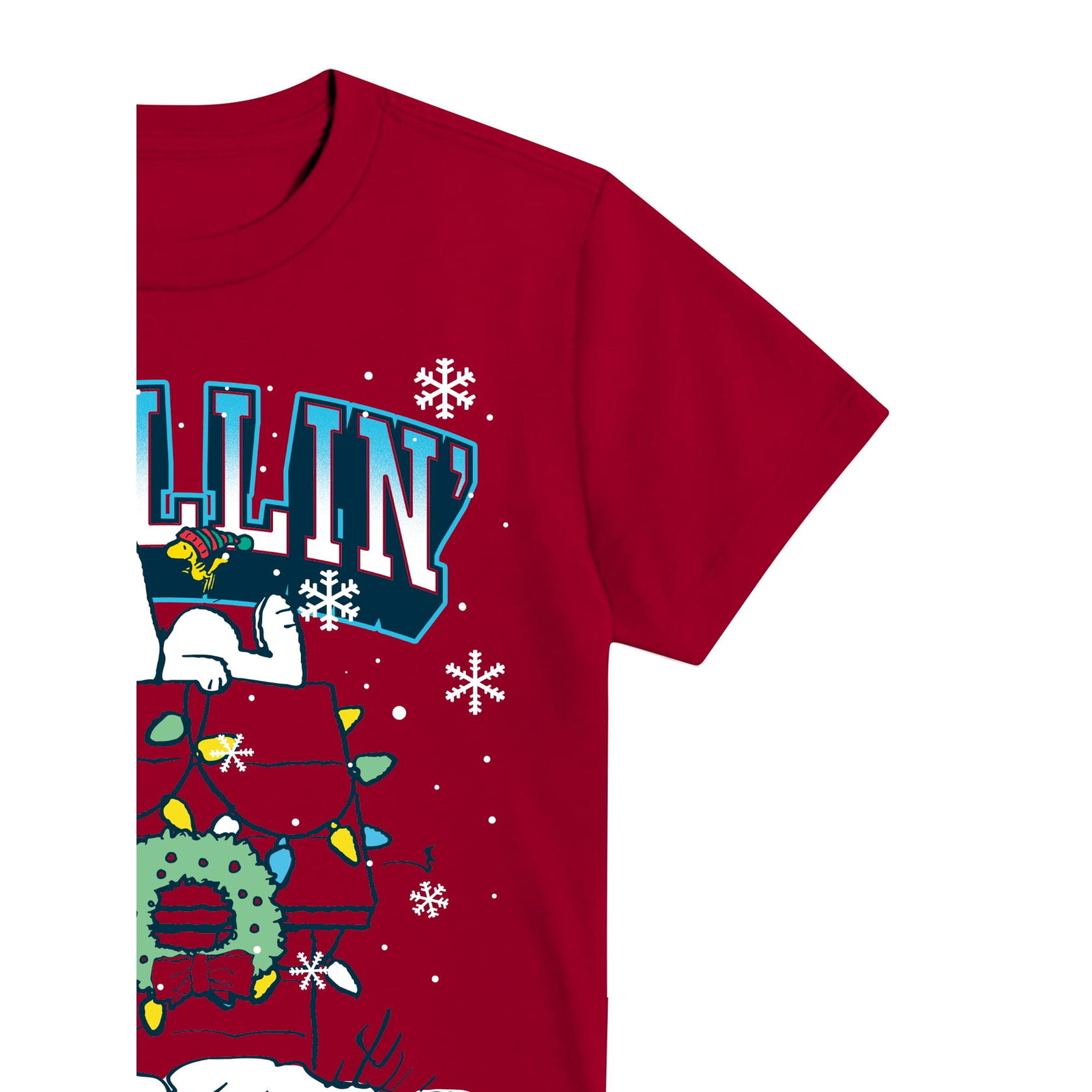 Snoopy Chillin, Boys Graphic Crew Neck Short Sleeve T-Shirt XS