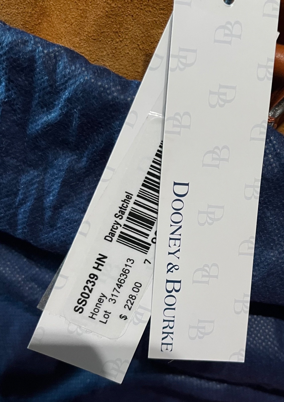 Dooney & Bourke Darcy satchel. Designer handbag. Brand New! Suede & Leather