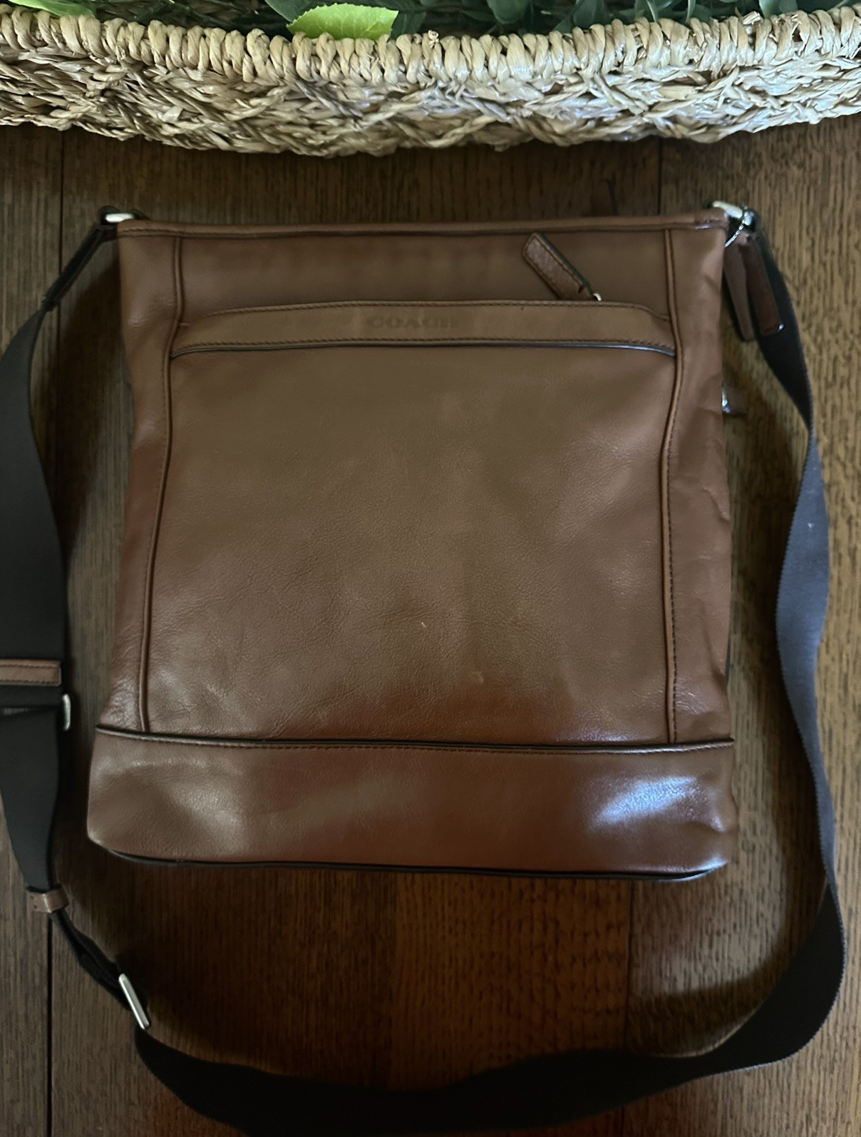 Coach Camden Leather Tech Crossbody Men’s Brown Messenger Bag – CLEAN & PRISTINE