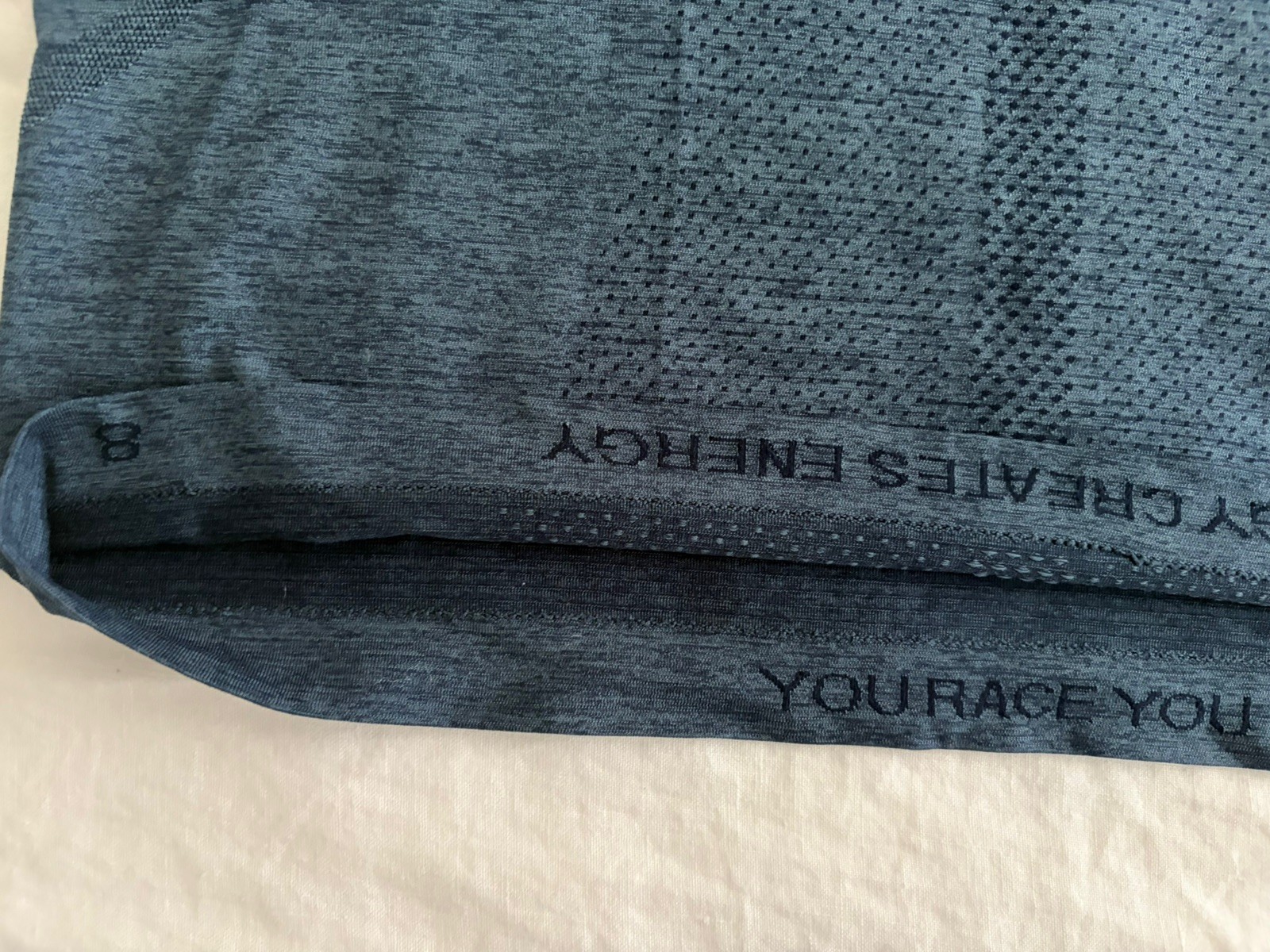 Lululemon Swiftly Tech Short Sleeve Shirt 2.0 True Navy Iron Blue Size 8