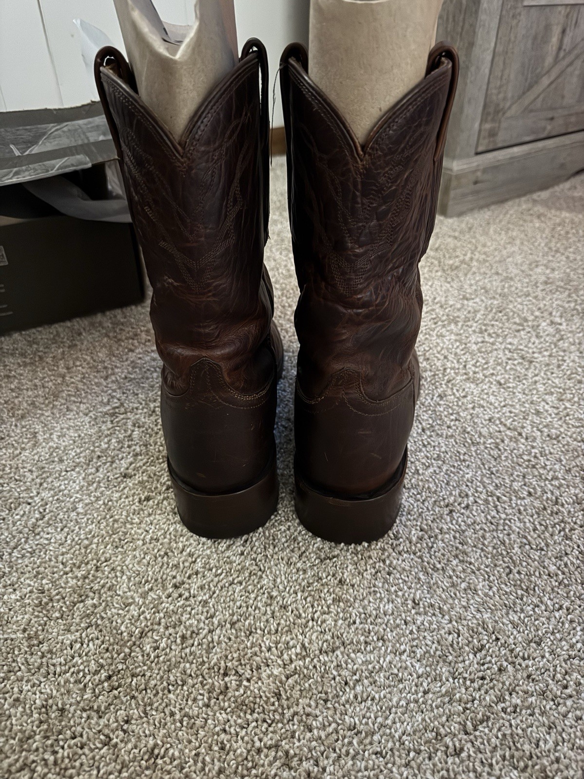 These Are The Ariat Bench Made Clantons Boots 11d Bison Cowboy Boot Roper Heel