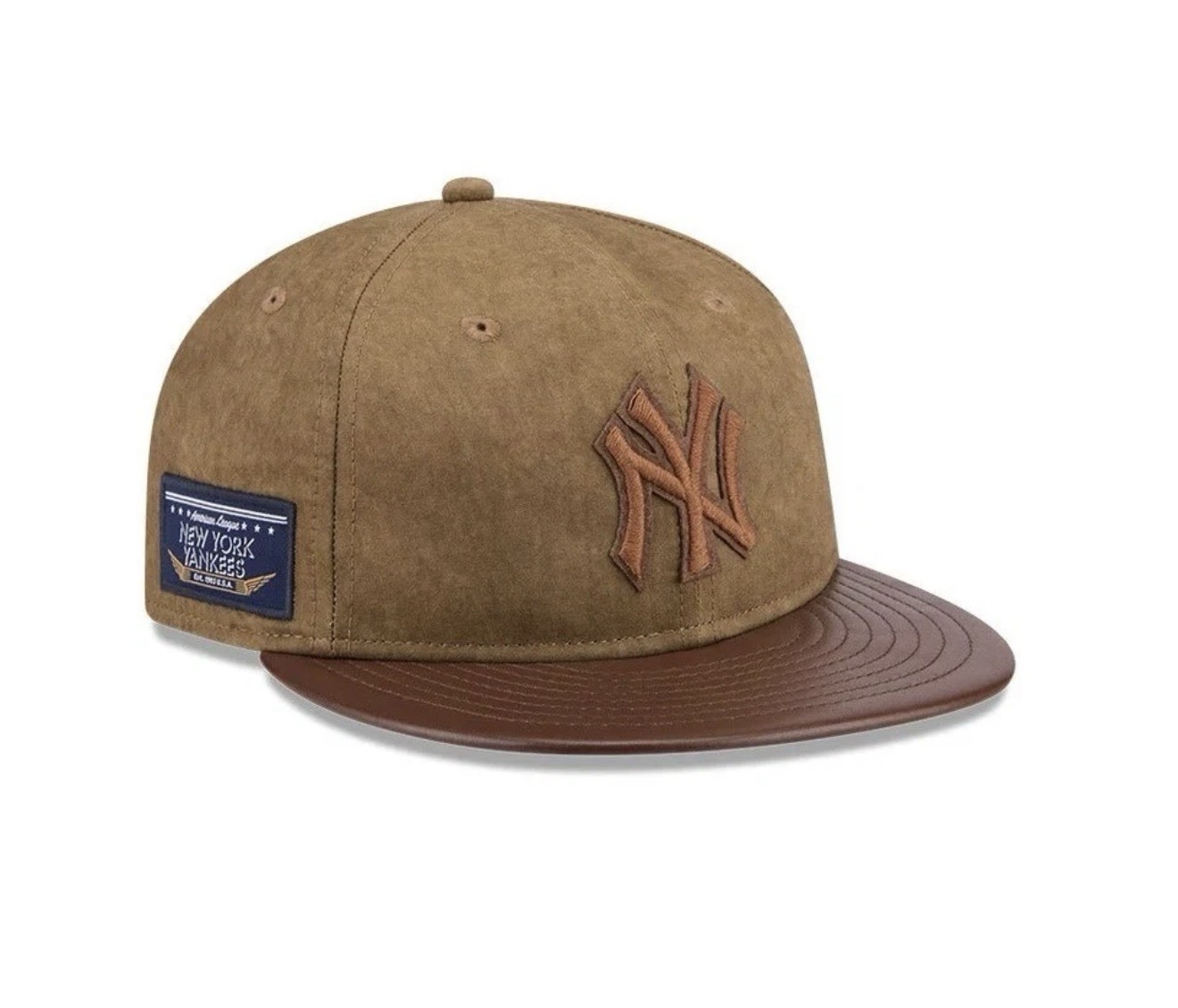 NEW ERA RC 59FIFTY Utility Linen New York Yankees Synthetic Leather Visor