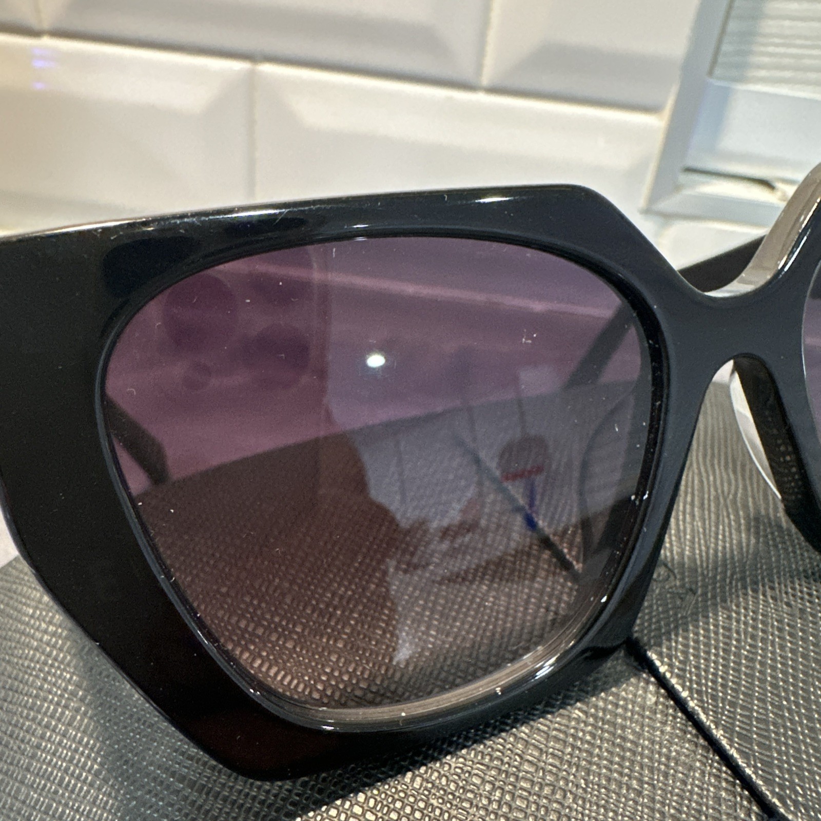 Prada Sunglasses PR15WS BLACK POLARIZED