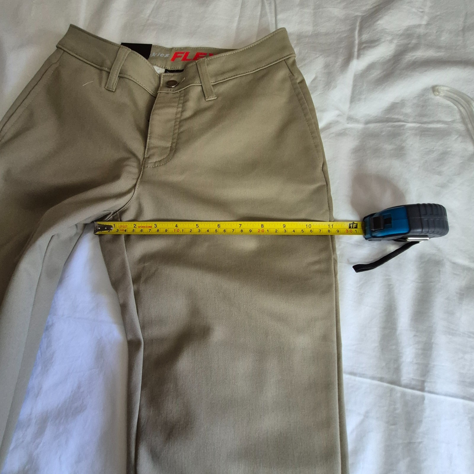 Dickies Women’s Straight Flex Twill Pant, Skinny Tan, Size 0/25 REGULAR, NEW