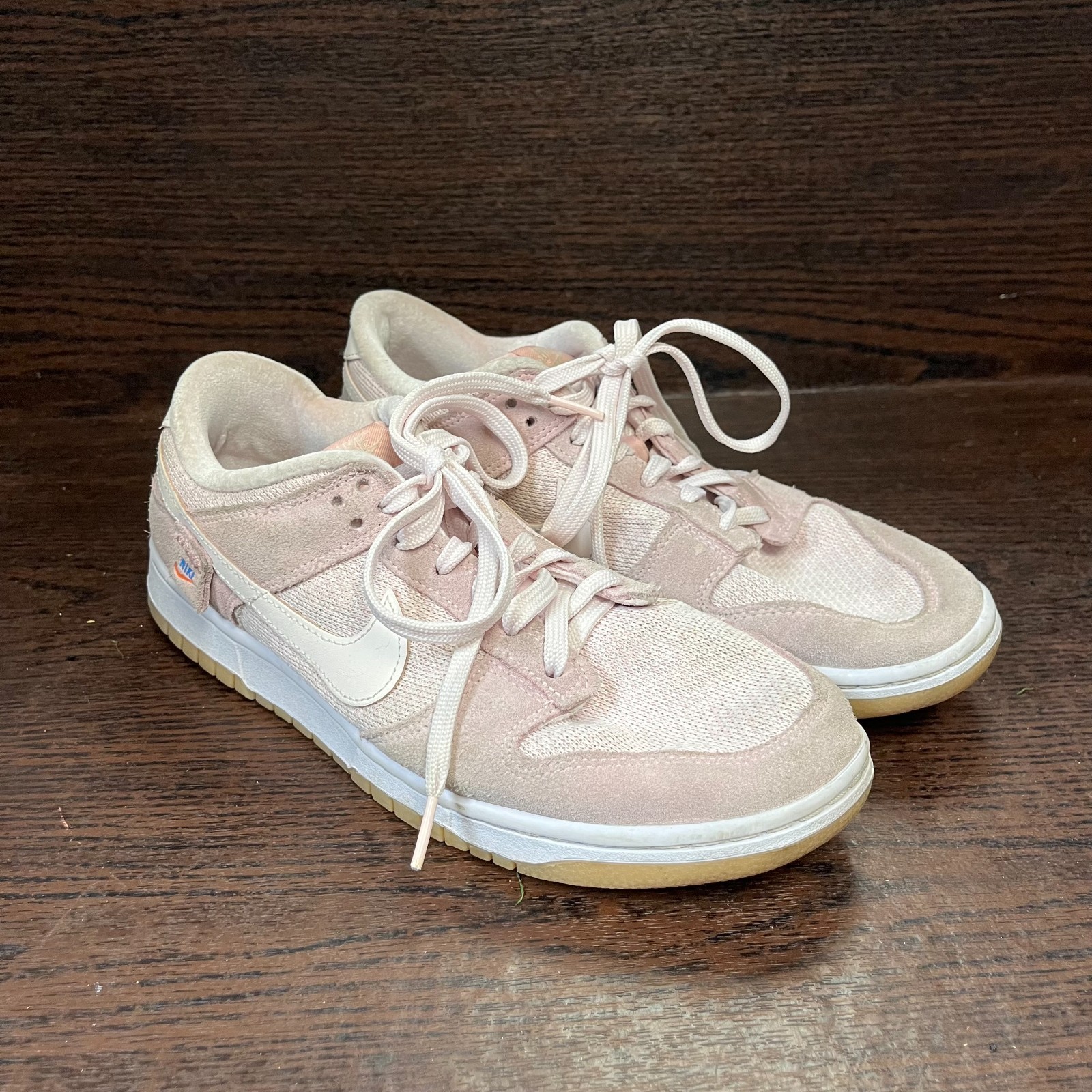 Nike Dunk Low SE “Teddy Bear” Women’s Size 10.5 Light Pink Sneakers DZ5318-640