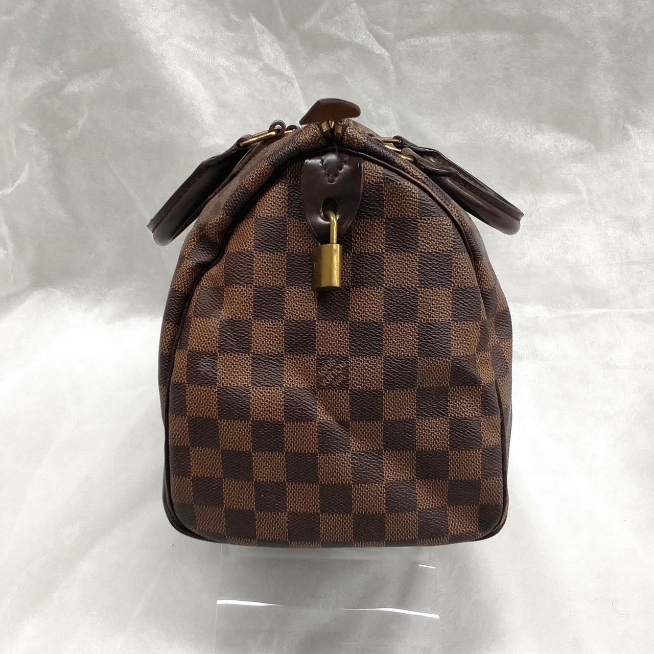 LOUIS VUITTON Damier Ebene Speedy 30 N41364 Handbag Leather Auth Used