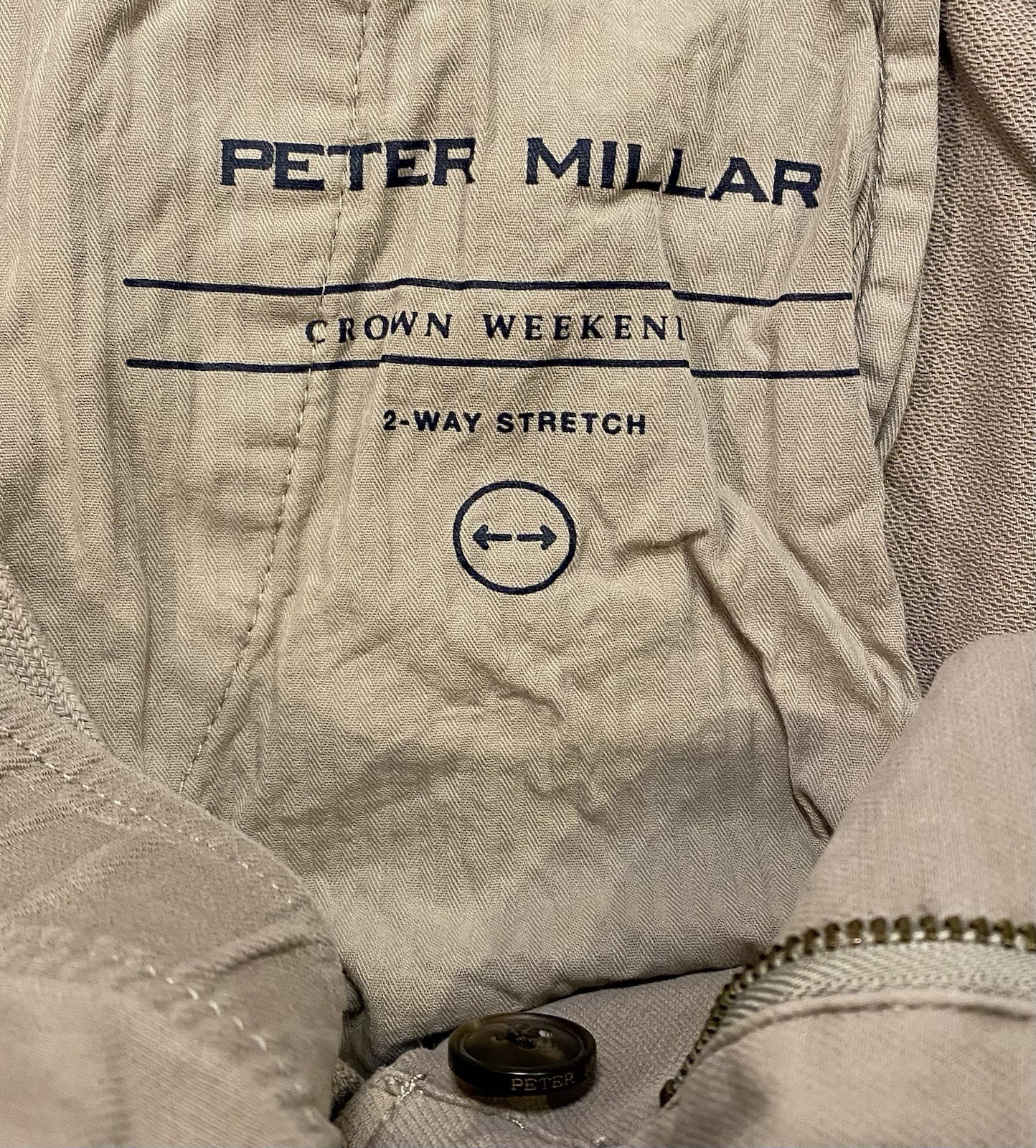 Peter Millar Crown Weekend Mens 2XT Shorts 8.5″ Inseam Brown Cotton Blend 42w