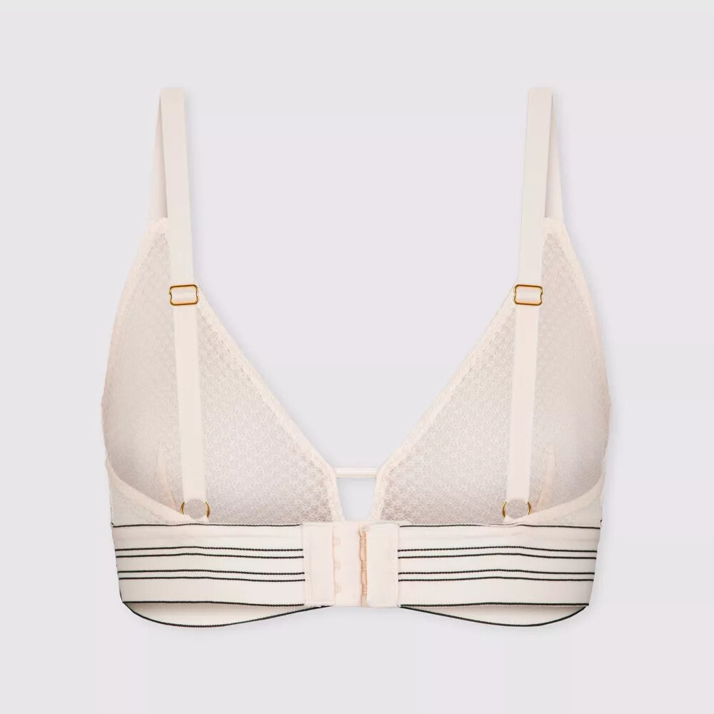 All You LIVELY Women’s Geo Lace Bralette No Wire Bra Soft Pink Choose Size