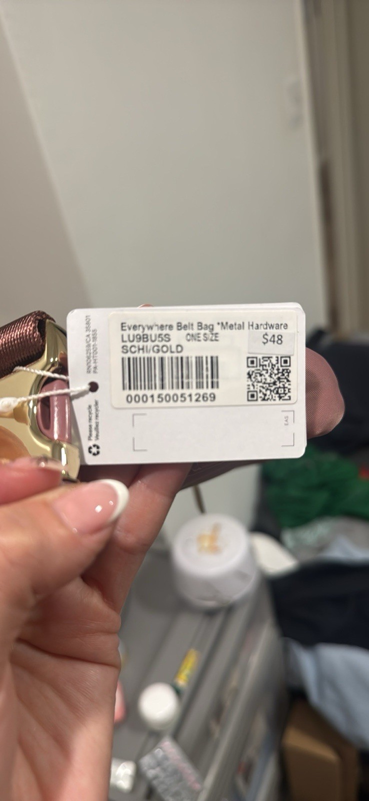 lululemon athletica Everywhere Belt Bag Small Pink Gold Hardware