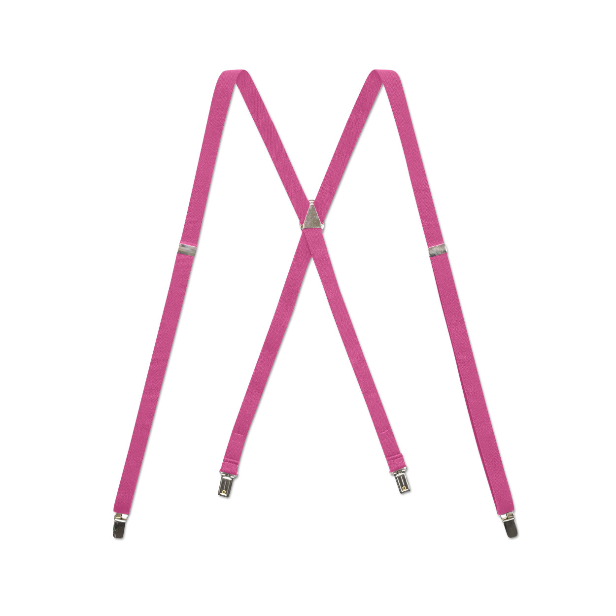 Men’s Thin Suspenders – X/Y Back with Chromed Snap Ons, USA Made