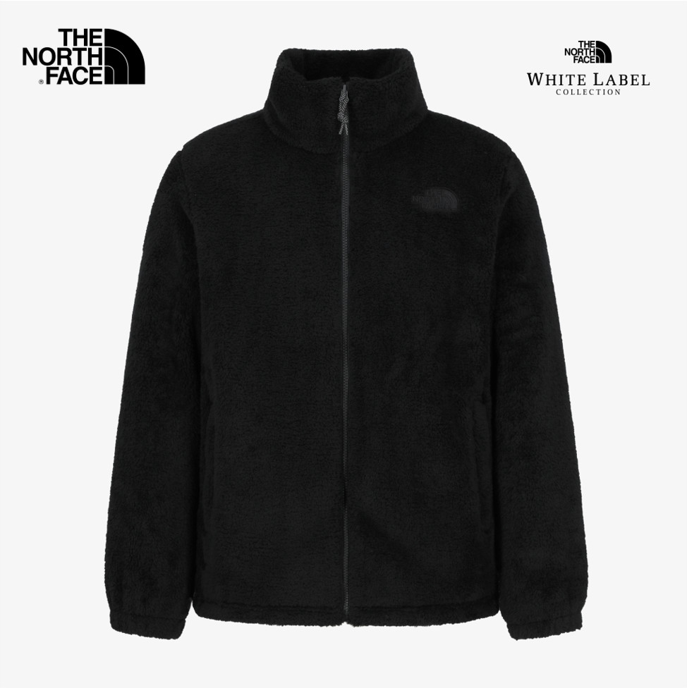 The North Face Korea WHITE LABEL COMFY ALPHA FLEECE ZIP UP REAL BLACK ASIAN FIT