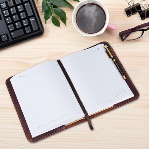 XL Leather Journal Cover for Sketchbook (7.5 x 9.75 in), Handmade Refillable