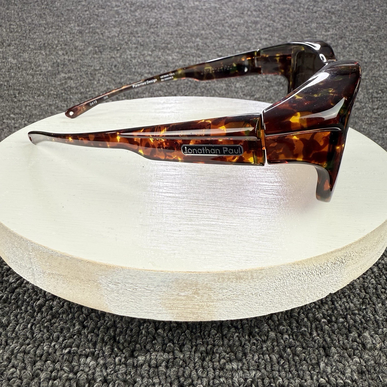 Jonathan Paul Fitovers Tortoiseshell Polarized Amber Sunglasses 63-16-135 Sz XL