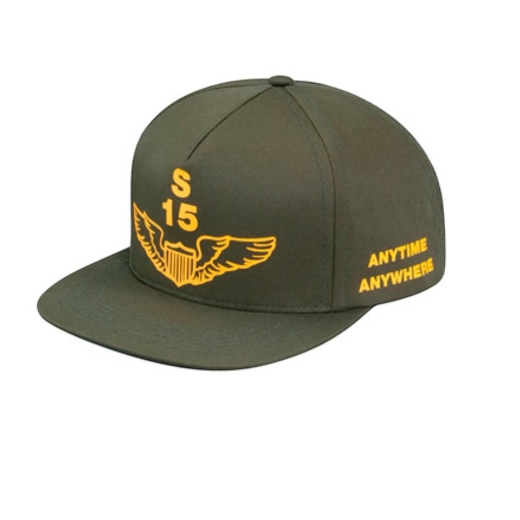 RARE SUPREME Vintage S15 19th Hole Snap Back Hat in Olive Green