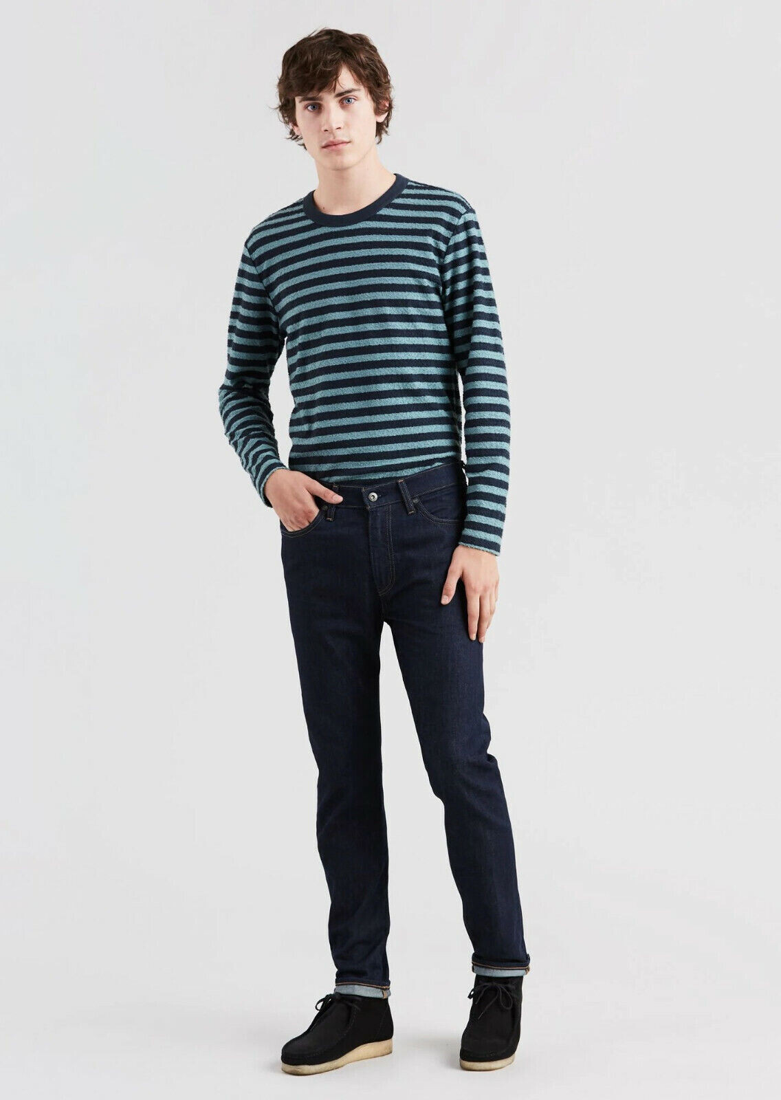 Levi’s Made&Crafted 510 Men’s Stretch Skinny Fit Jeans Dark Rinse $168 NEW 34×34