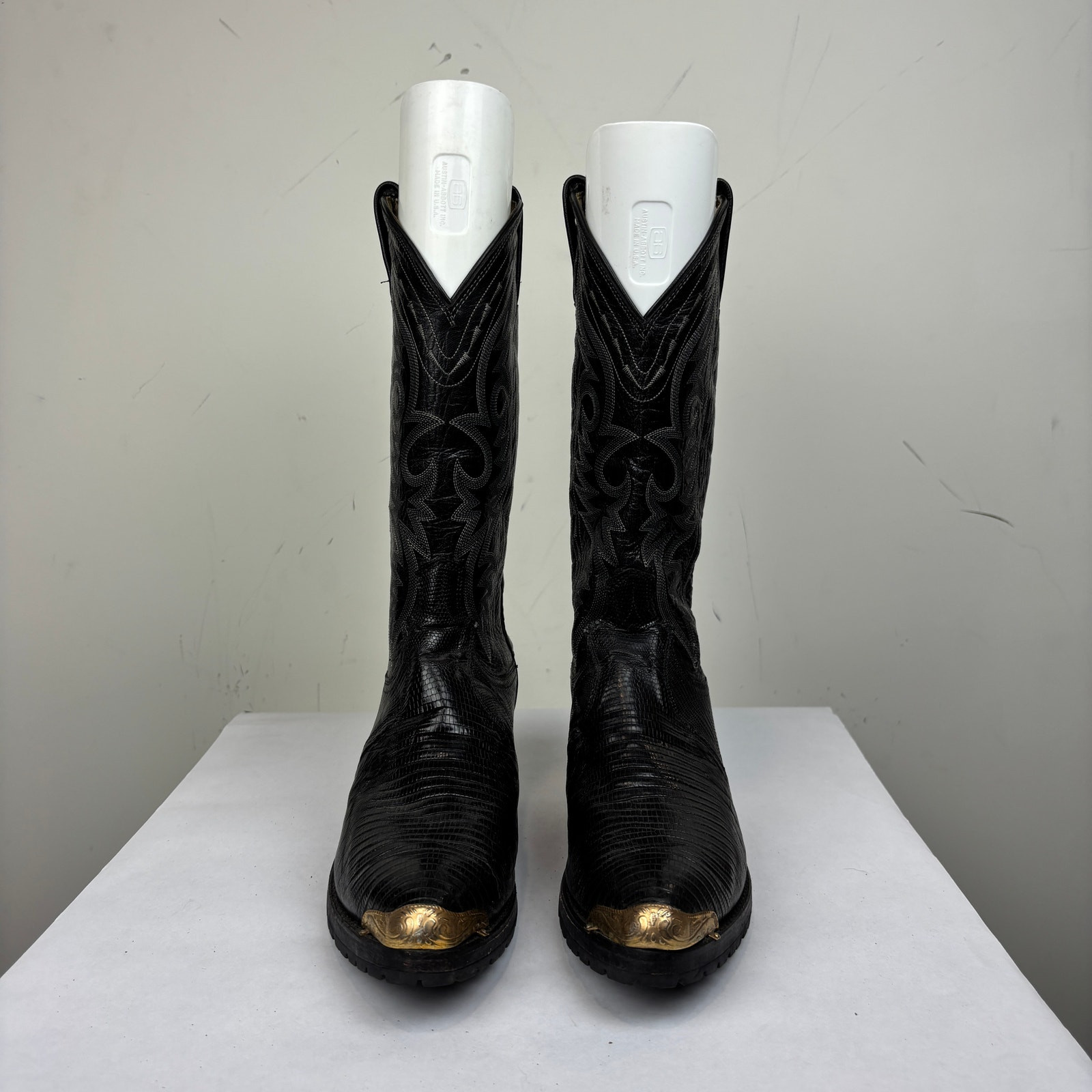 Dan Post Exotic Teju Lizard Western Cowboy Boots Black Men’s 7 EW